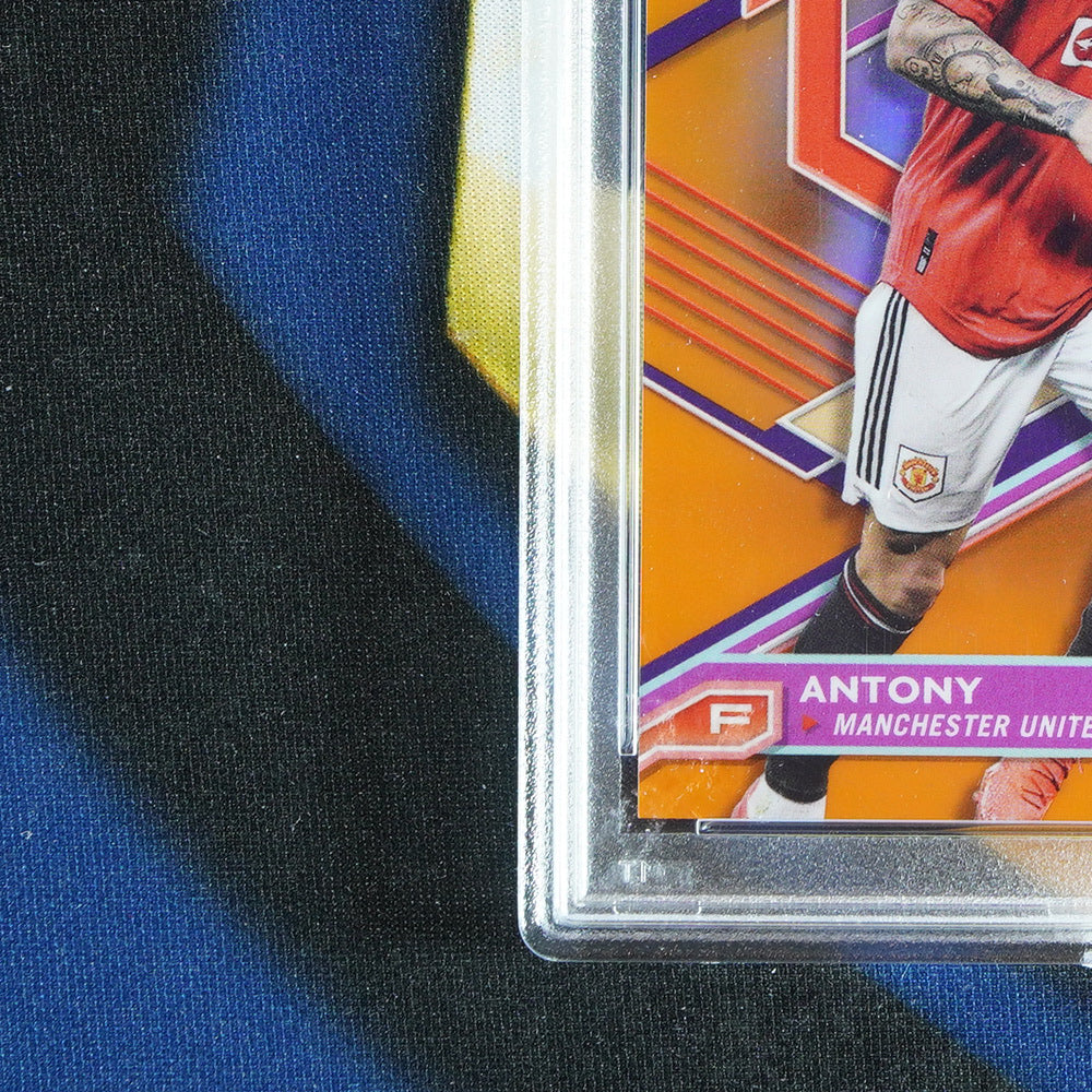 Antony 2022-23 TOPPS FINEST UCC Orange /25 #115  [PSA 10]