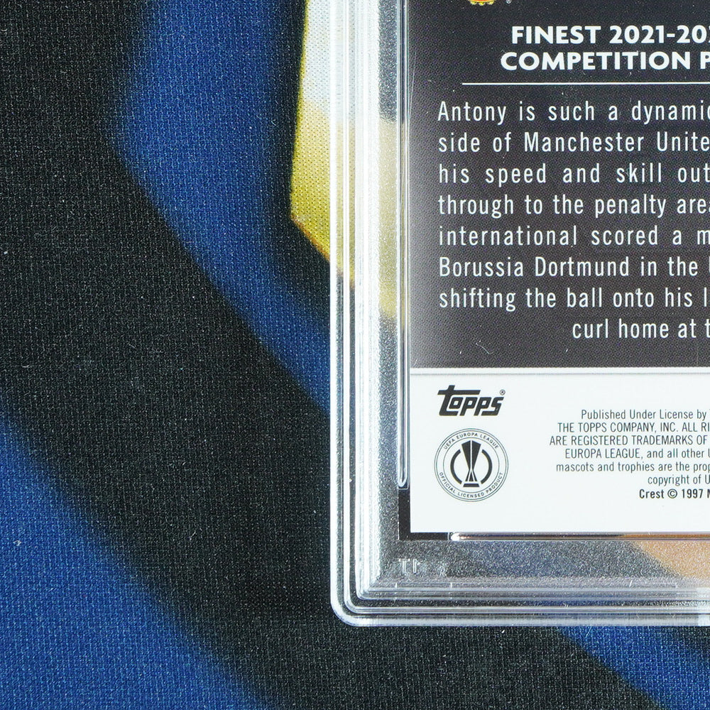 Antony 2022-23 TOPPS FINEST UCC Orange /25 #115  [PSA 10]
