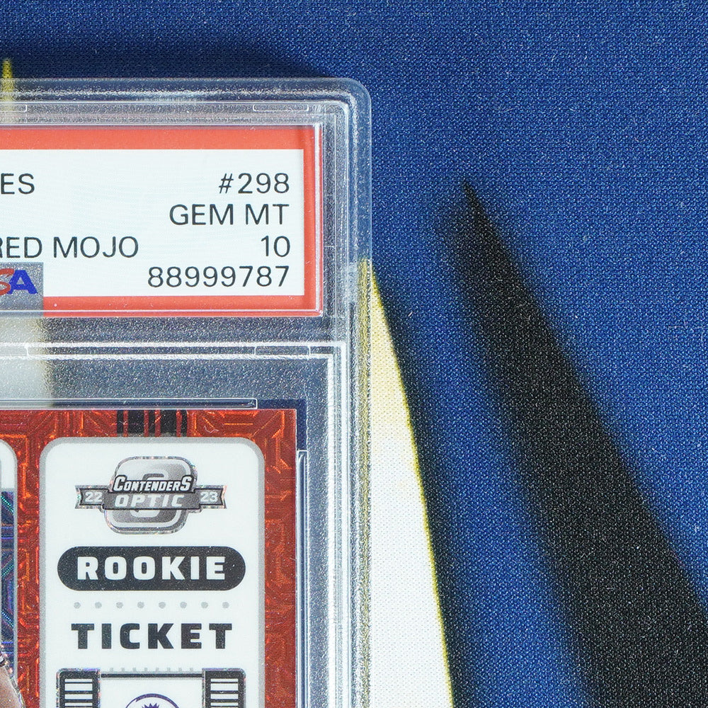 Julian Alvarez 2022-23 PANINI CHRONICLES Contenders Optic Rookie Ticket Red Mojo #298  [PSA 10]