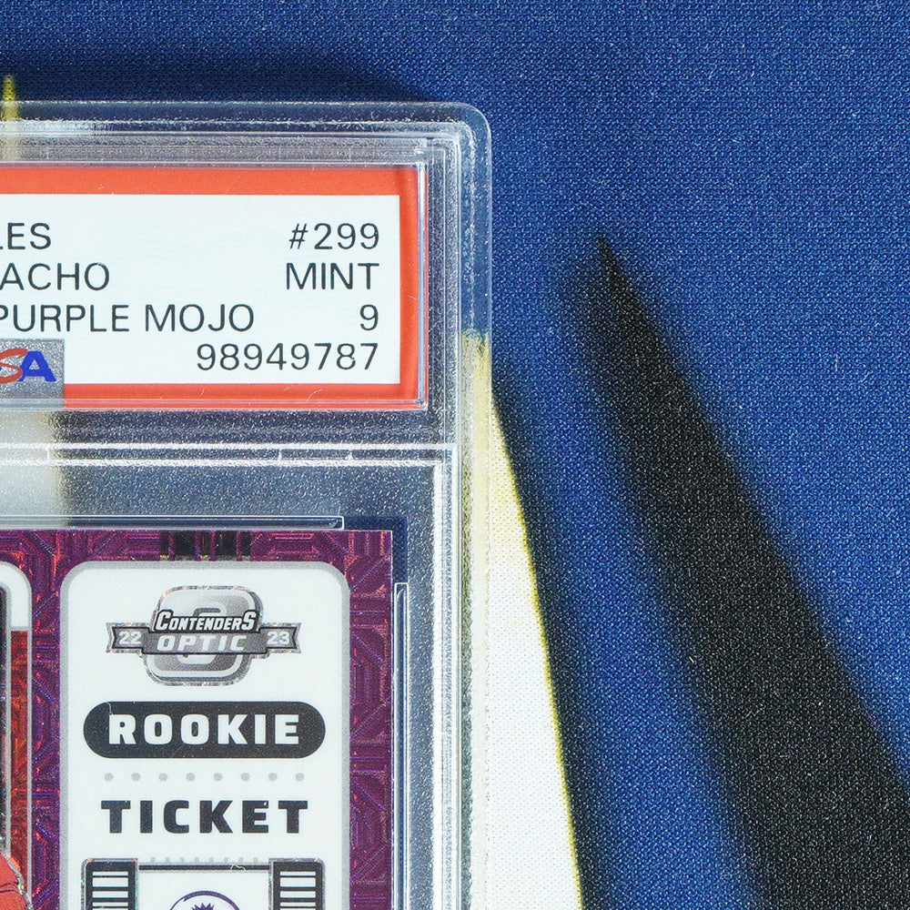 Alejandro Garnacho 2022-23 PANINI CHRONICLES  Contenders Optic Rookie Ticket Purple Mojo #299  [PSA 9]
