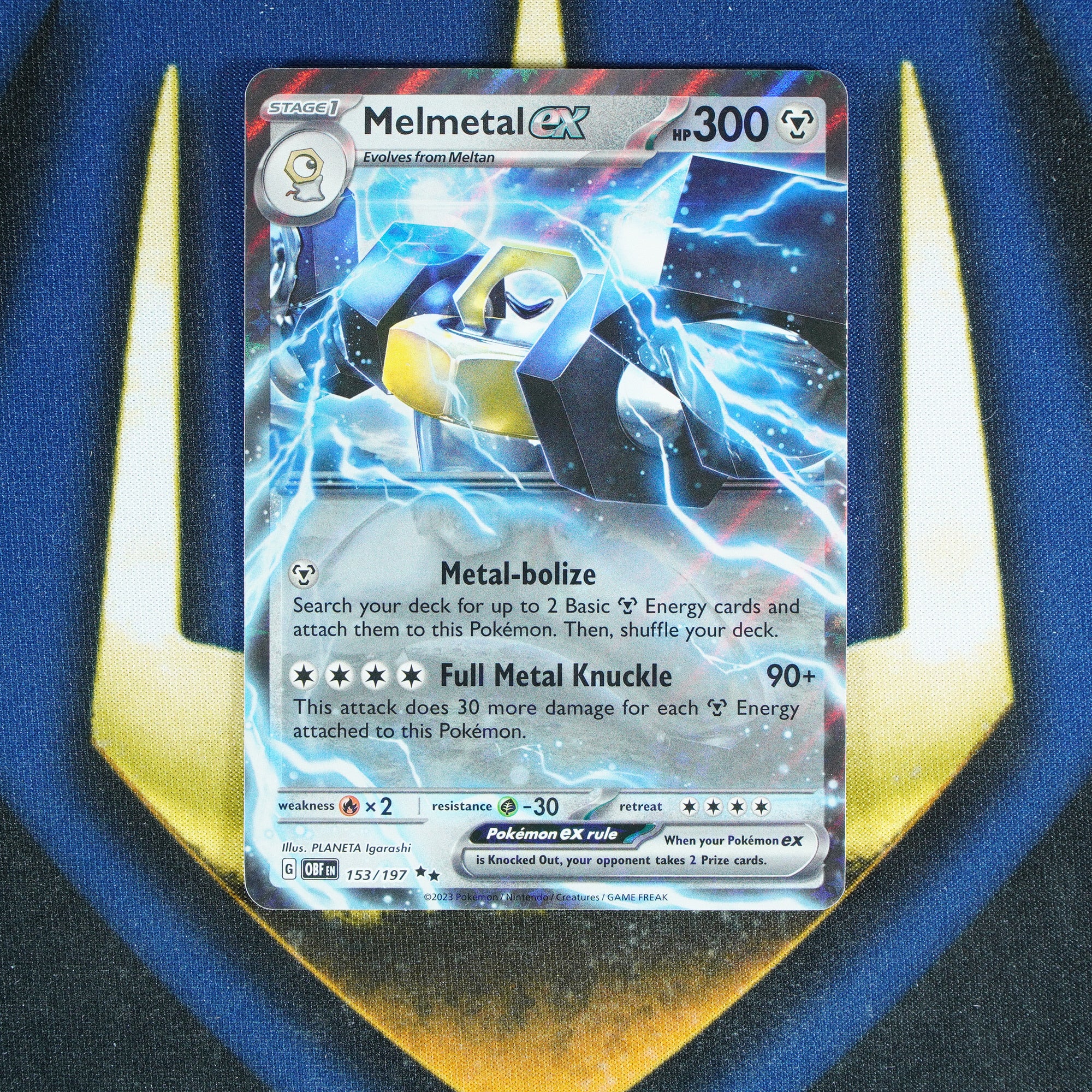 Melmetal EX OBSIDIAN FLAMES Double Rare 153/197 [M]