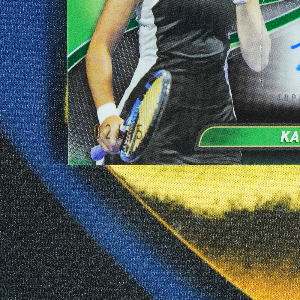 Karolina Pliskova 2024 TOPPS GRAPHITE Tour Relic Autographs E-U /75  [Raw]
