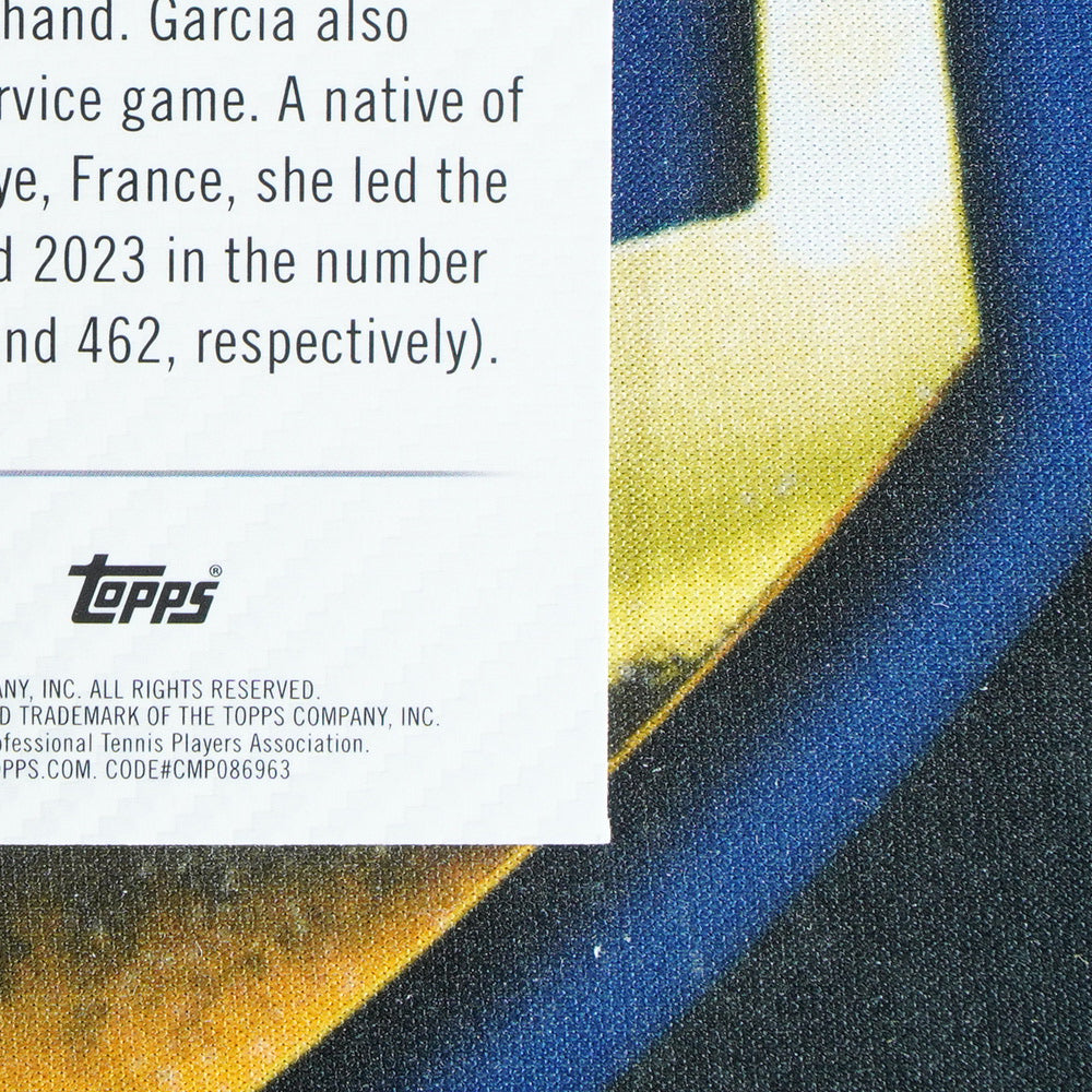 Caroline Garcia 2024 TOPPS GRAPHITE Court Master Blue /50  [Raw]