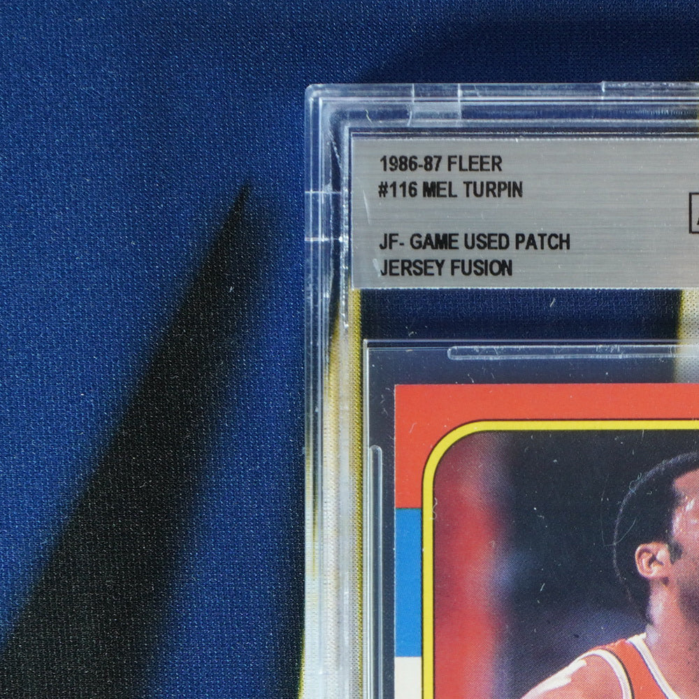Melvin Turpin 1986-87 FLEER JF - GAME USED PATCH  [Beckett Authentic]