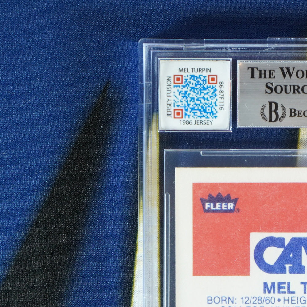 Melvin Turpin 1986-87 FLEER JF - GAME USED PATCH  [Beckett Authentic]