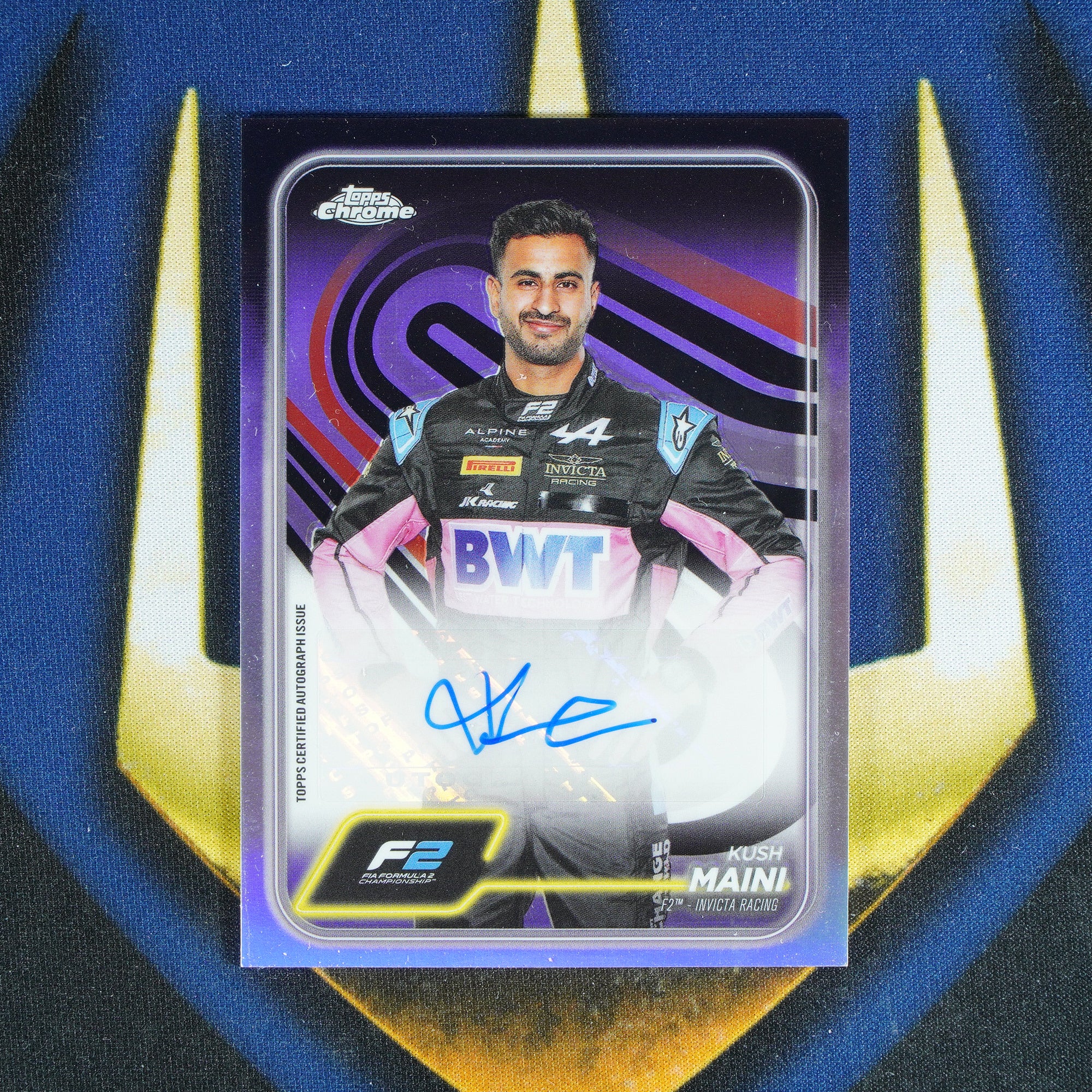 Kush Maini 2024 TOPPS CHROME Refractor Auto F2  [Raw]