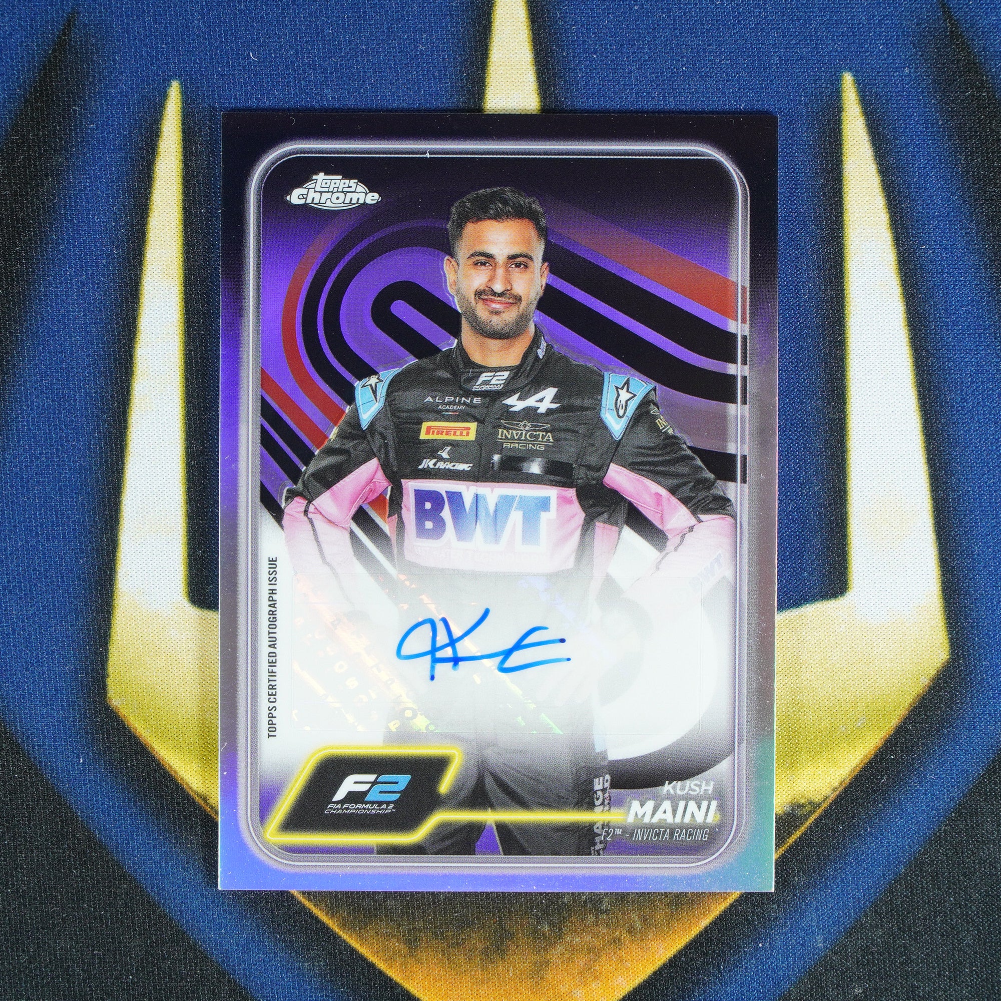 Kush Maini 2024 TOPPS CHROME Refractor Auto F2  [Raw]