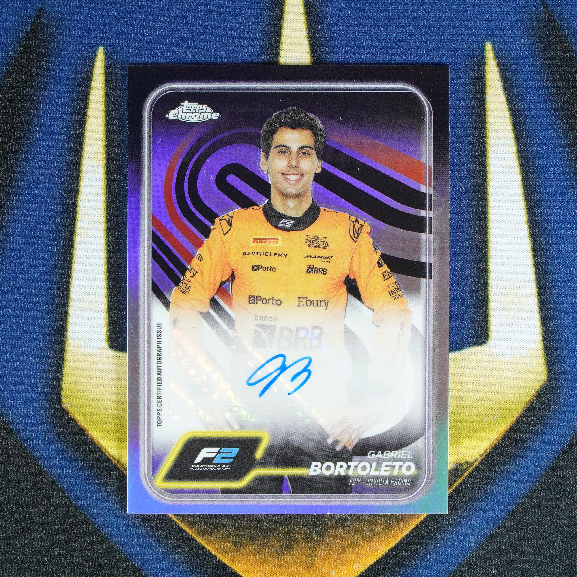 Gabreil Bortoleto 2024 TOPPS CHROME Refractor Auto F2  [Raw]