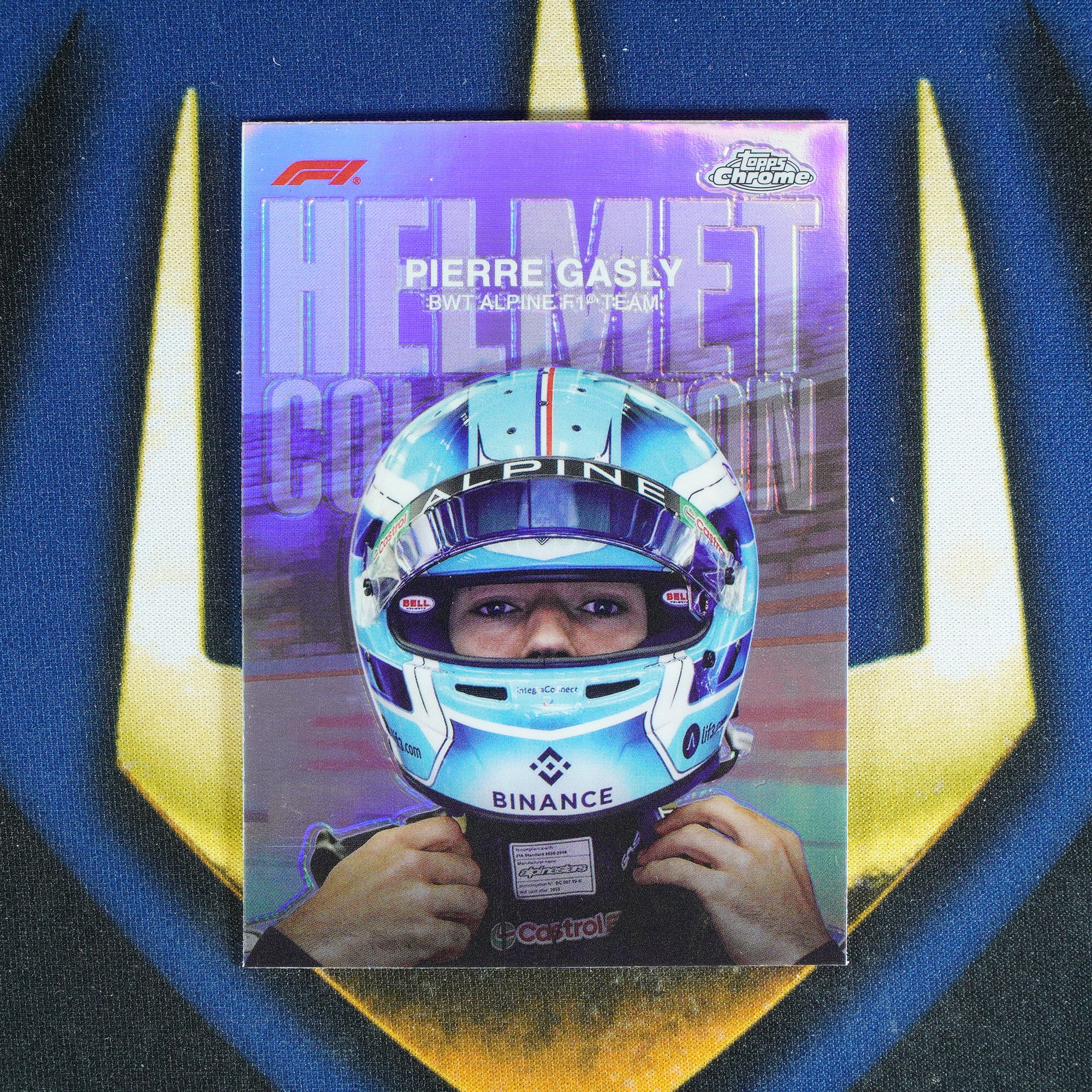 Pierre Gasly 2024 TOPPS CHROME Helmet Refractor HC-9 [Raw]