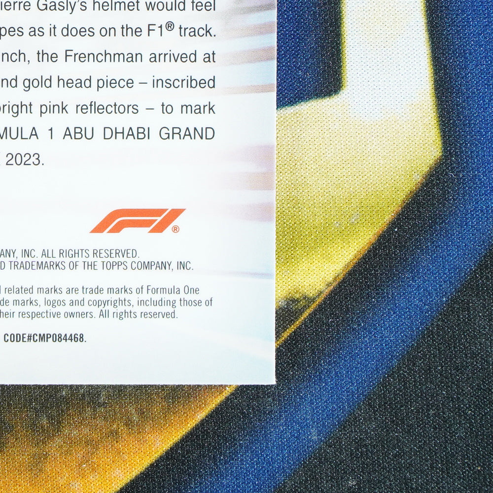 Pierre Gasly 2024 TOPPS CHROME Helmet Refractor HC-9 [Raw]