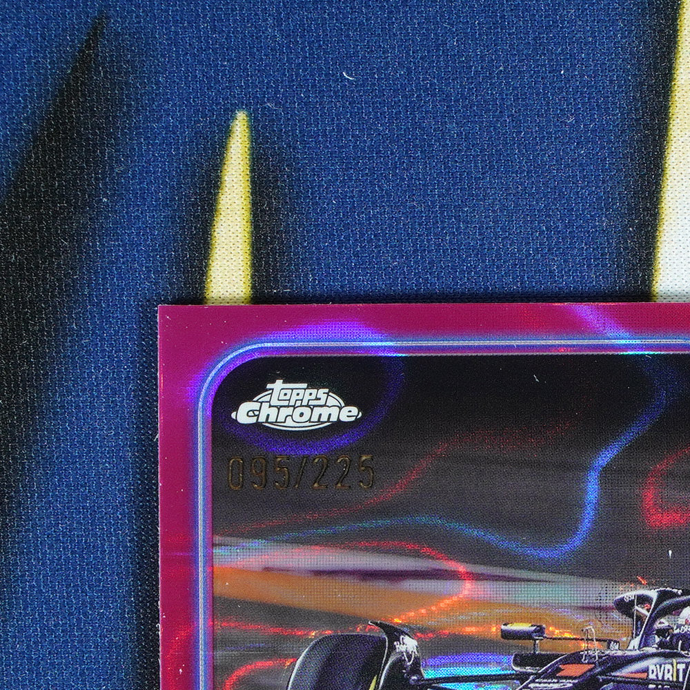 Max Verstappen 2024 TOPPS CHROME Award Winners Fuscia Lava /225 #182 [Raw]