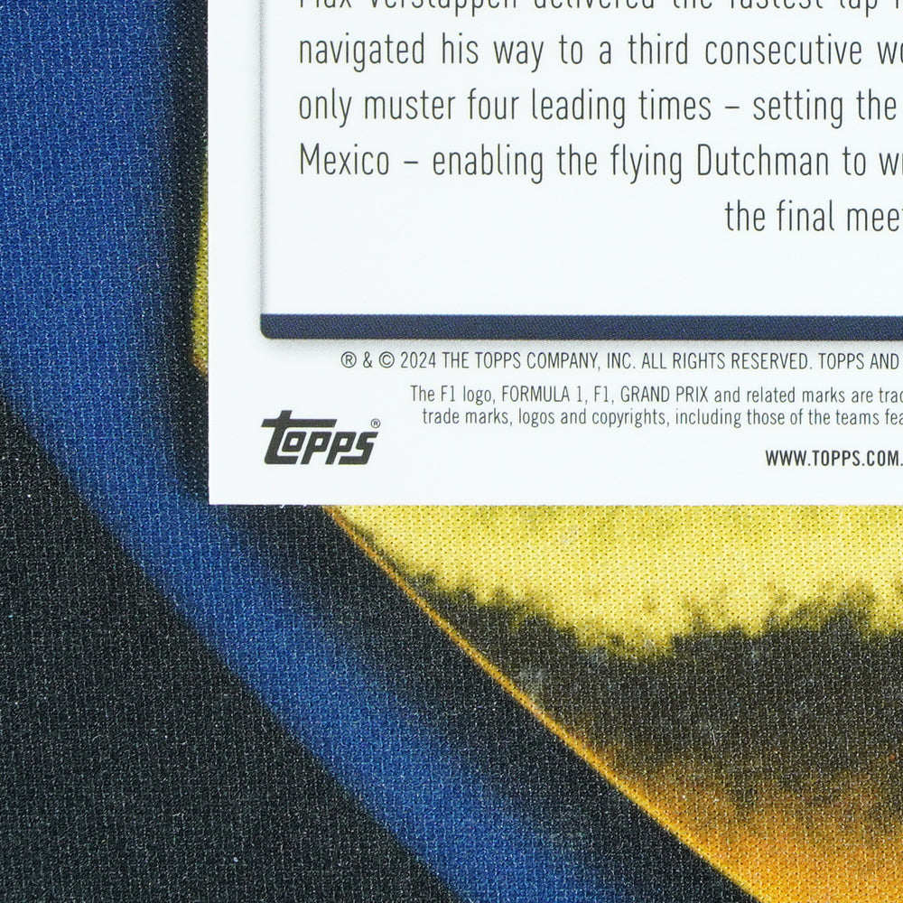 Max Verstappen 2024 TOPPS CHROME Award Winners Fuscia Lava /225 #182 [Raw]