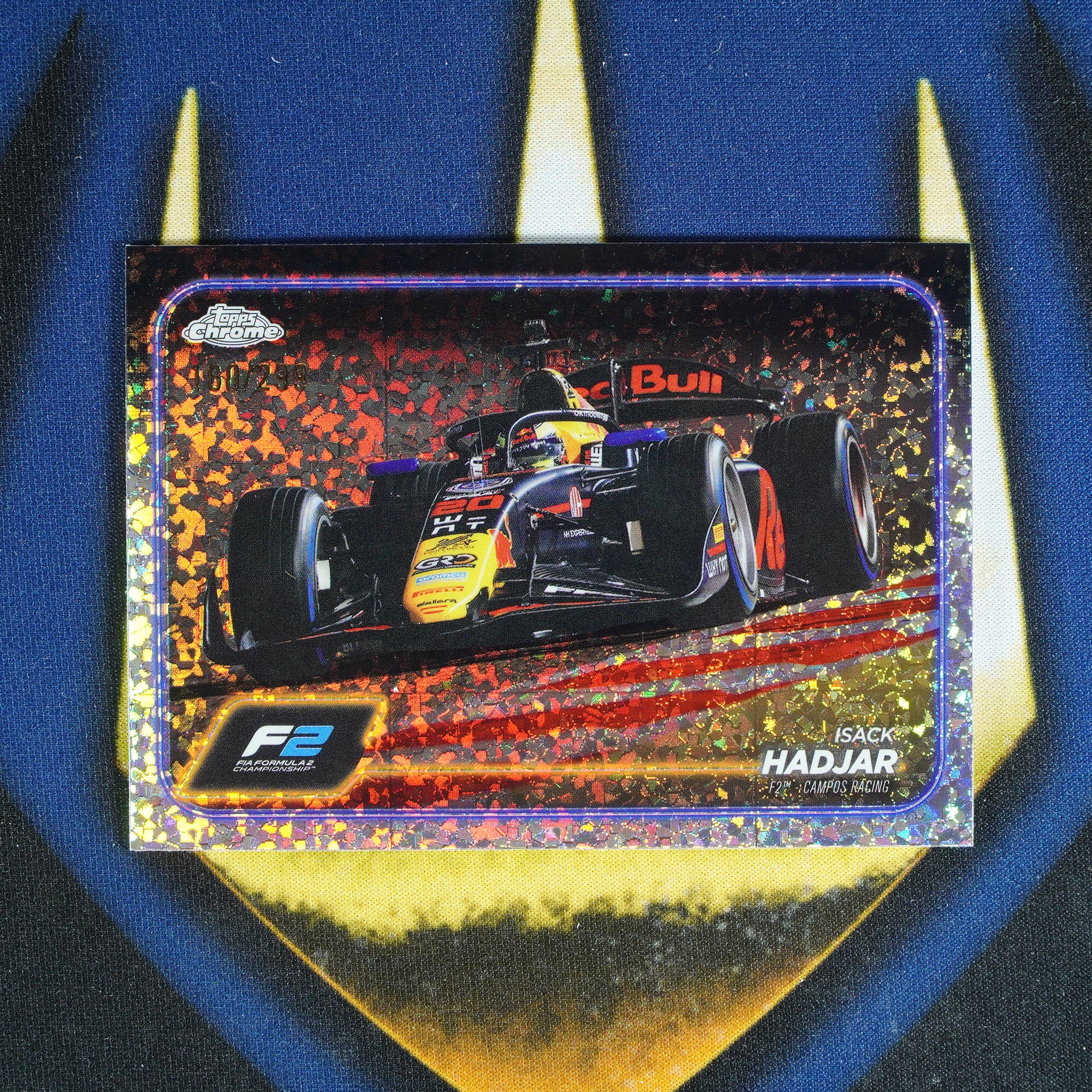 Isack Hadjar 2024 TOPPS CHROME Speckle /299 F2 #113 [Raw]