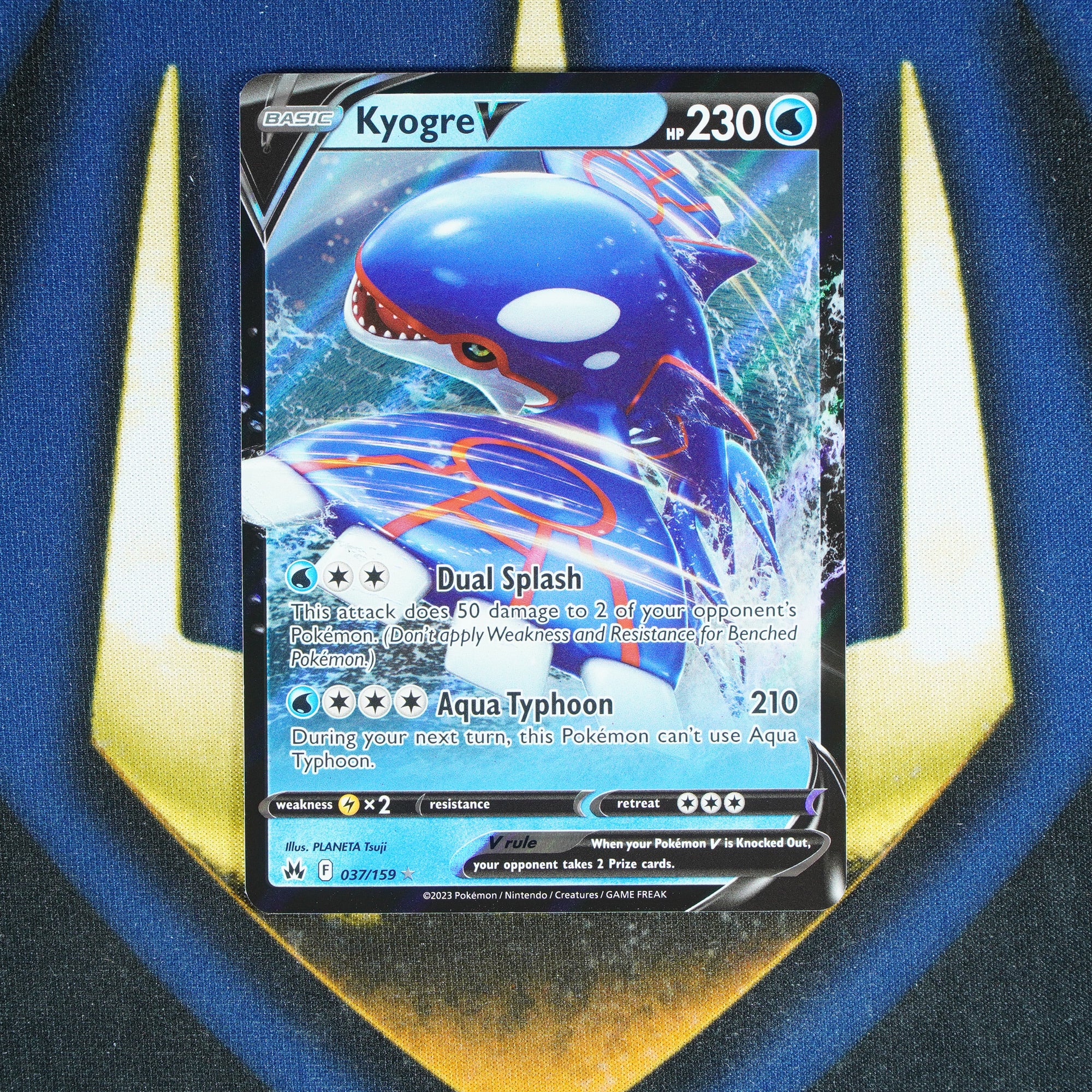 Kyogre V CROWN ZENITH Ultra Rare 037/159 [M]