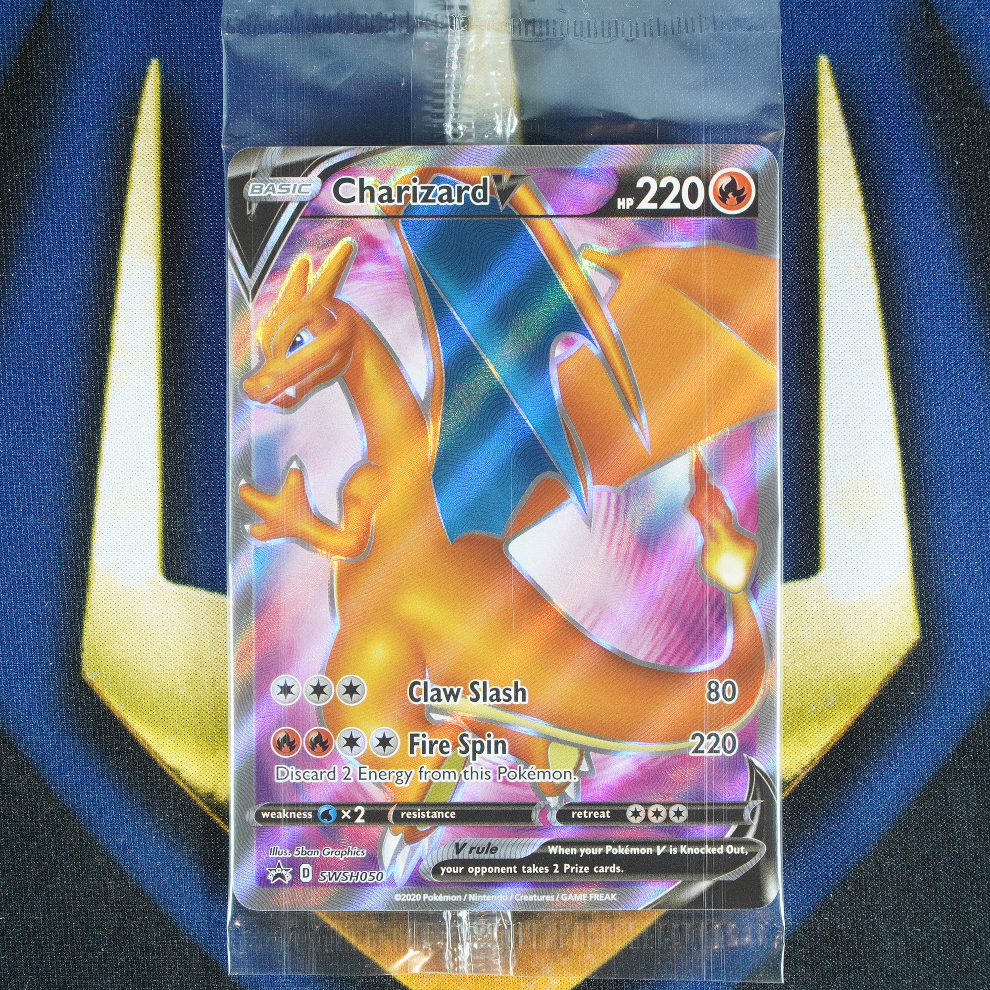 Charizard V BLACK STAR PROMO Promo SWSH050 [M]