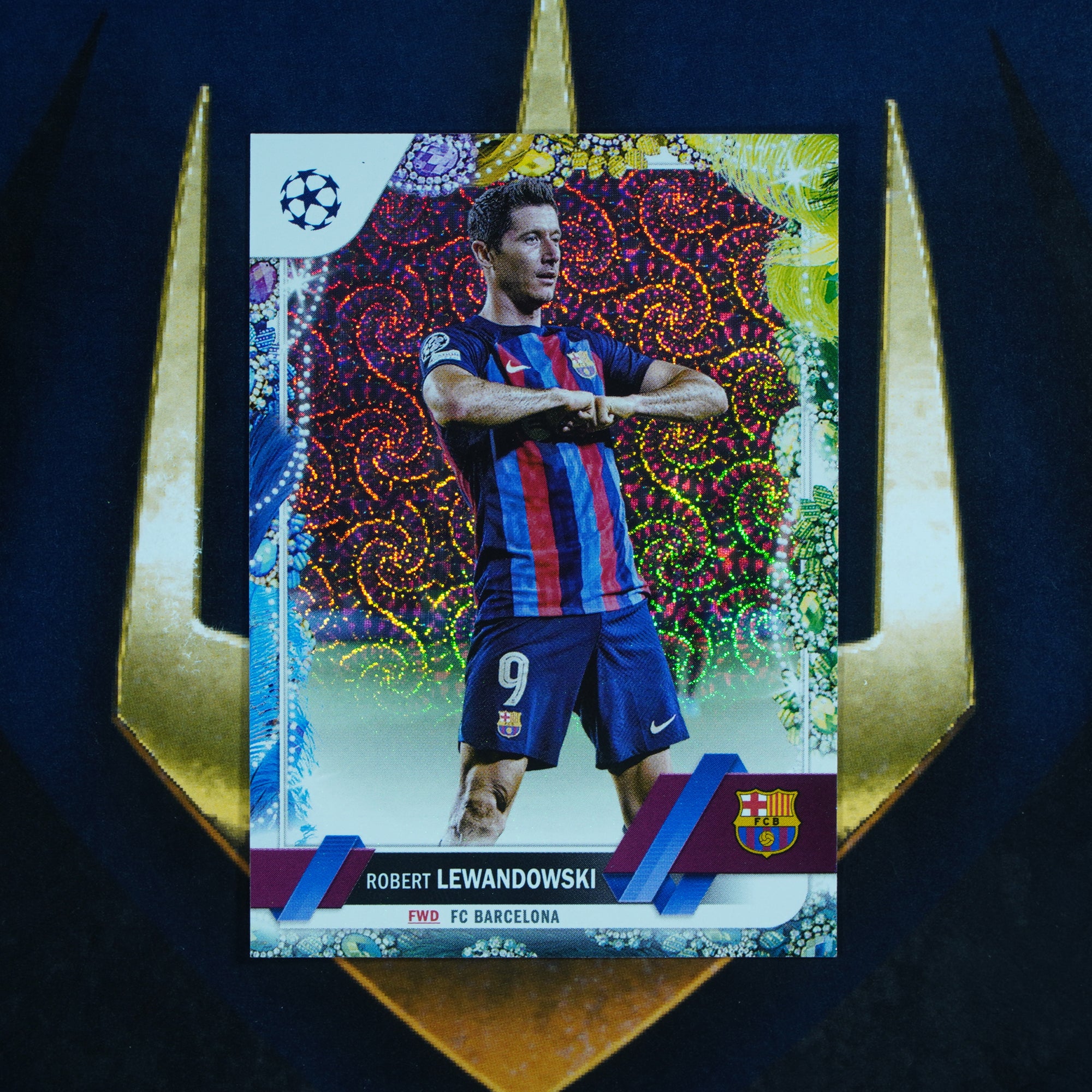 Robert Lewandowski 2022-23 Topps Carnaval  Base #9  Barcelona