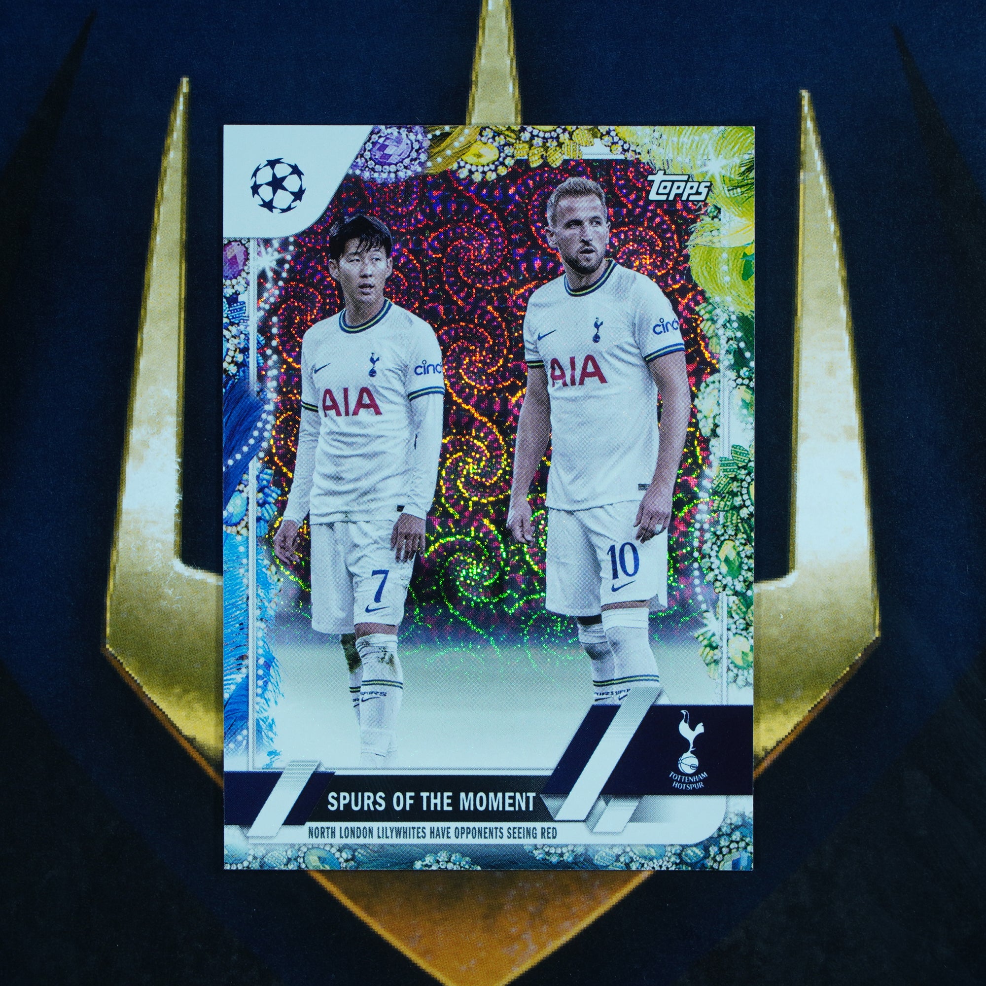 Kane & Son 2022-23 Topps Carnaval  Spurs Of The Moment #46 Tottenham