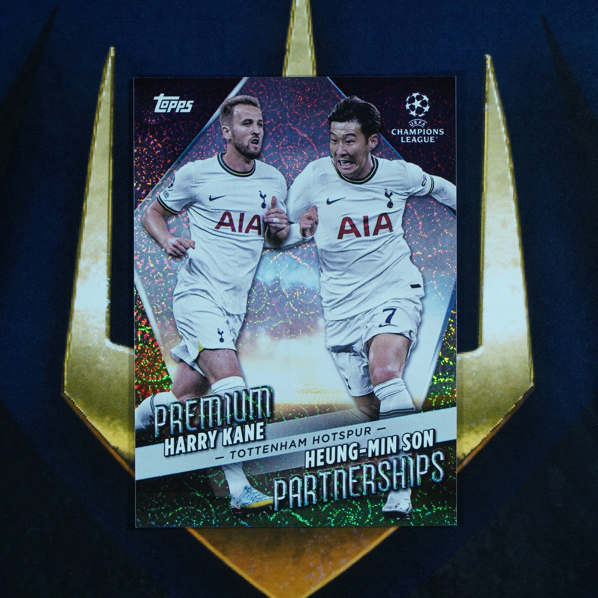 Kane & Son 2022-23 Topps Carnaval  Premium Partnerships PP-1 Tottenham