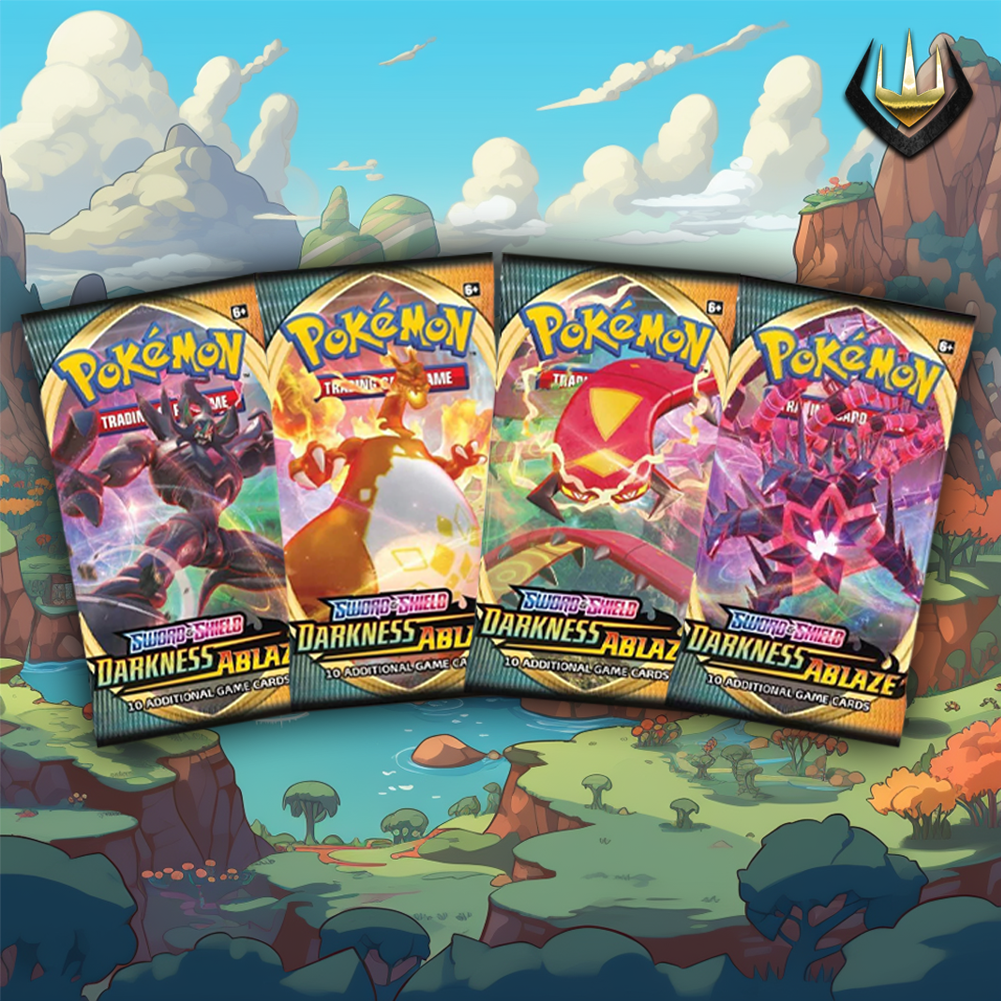 Darkness Ablaze Pokémon Booster Pack Art Set [Set Of 4]
