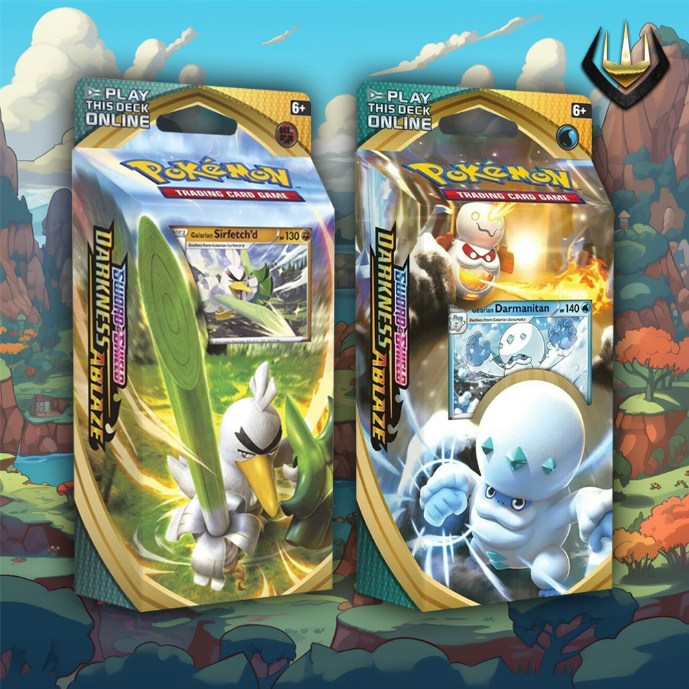 Darkness Ablaze Pokemon Theme Deck Box Set [Glarian Darmanitan + Sirfetch'd]