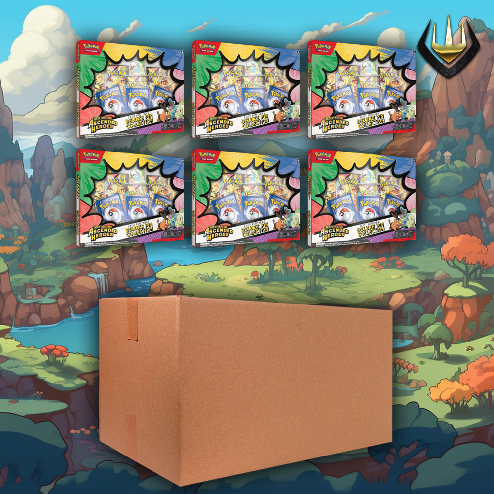 Ascended Heroes Pokemon Deluxe Pin Collection Case [6 Boxes/Case]