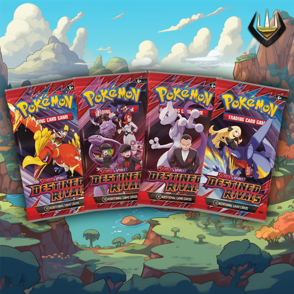 Destined Rivals Pokémon Booster Pack Art Set [Set Of 4]