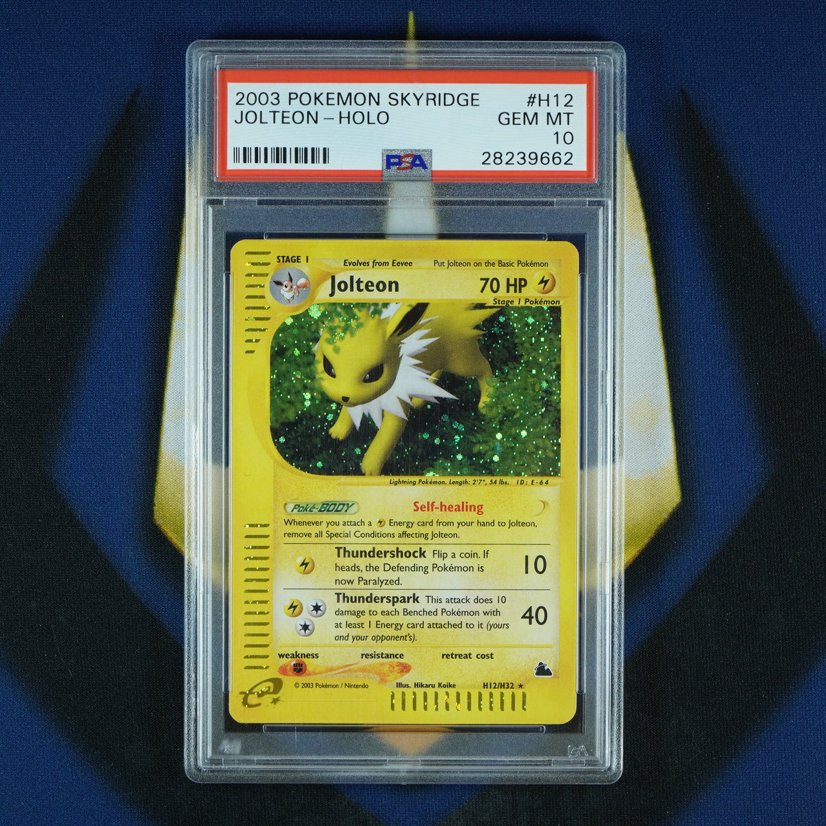 Jolteon Holo Rare 2003 Skyridge H12/H32 [PSA 10] POP 171