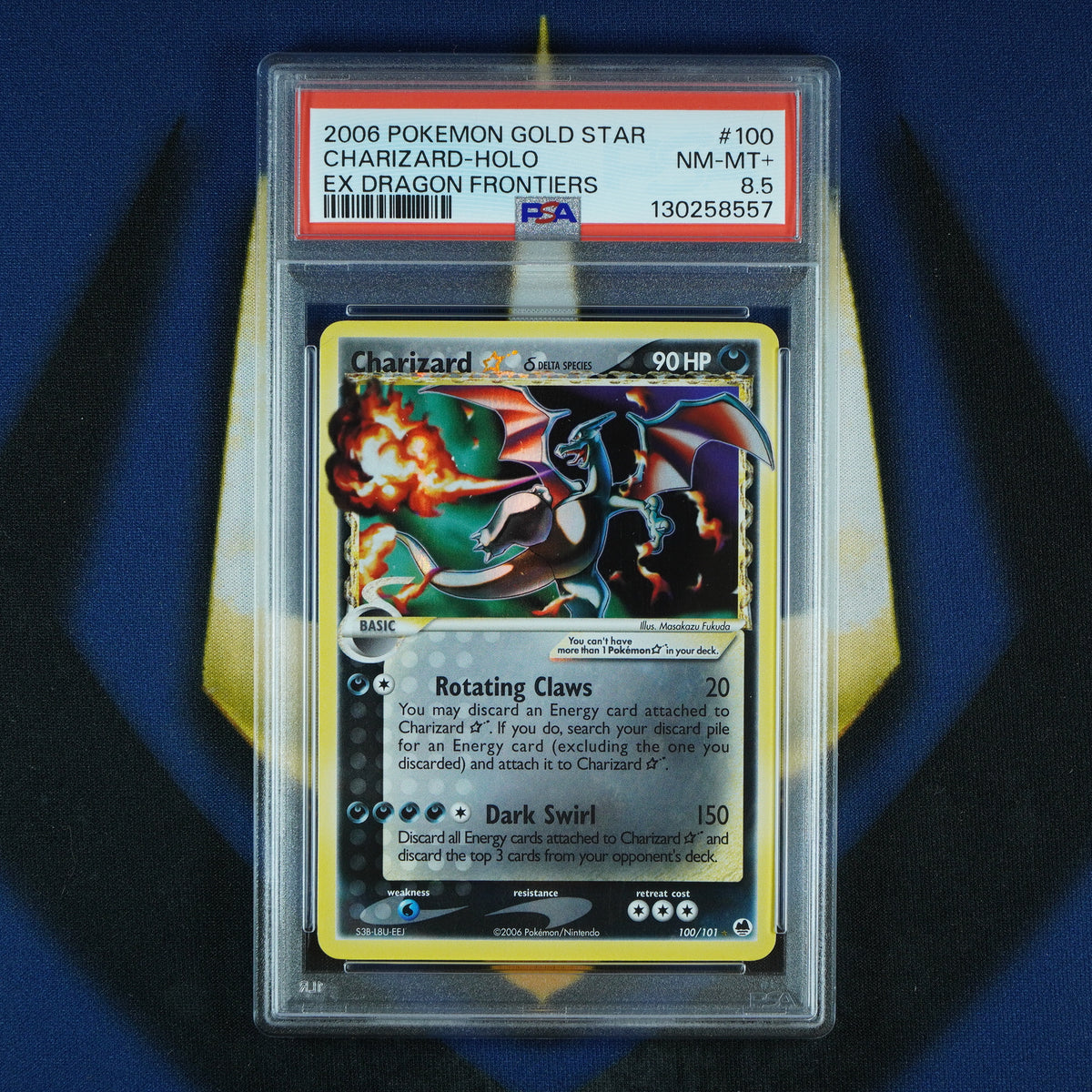 Charizard Gold Star 2006 EX Dragon Frontiers Holo 100/101 [PSA 8.5] POP 38