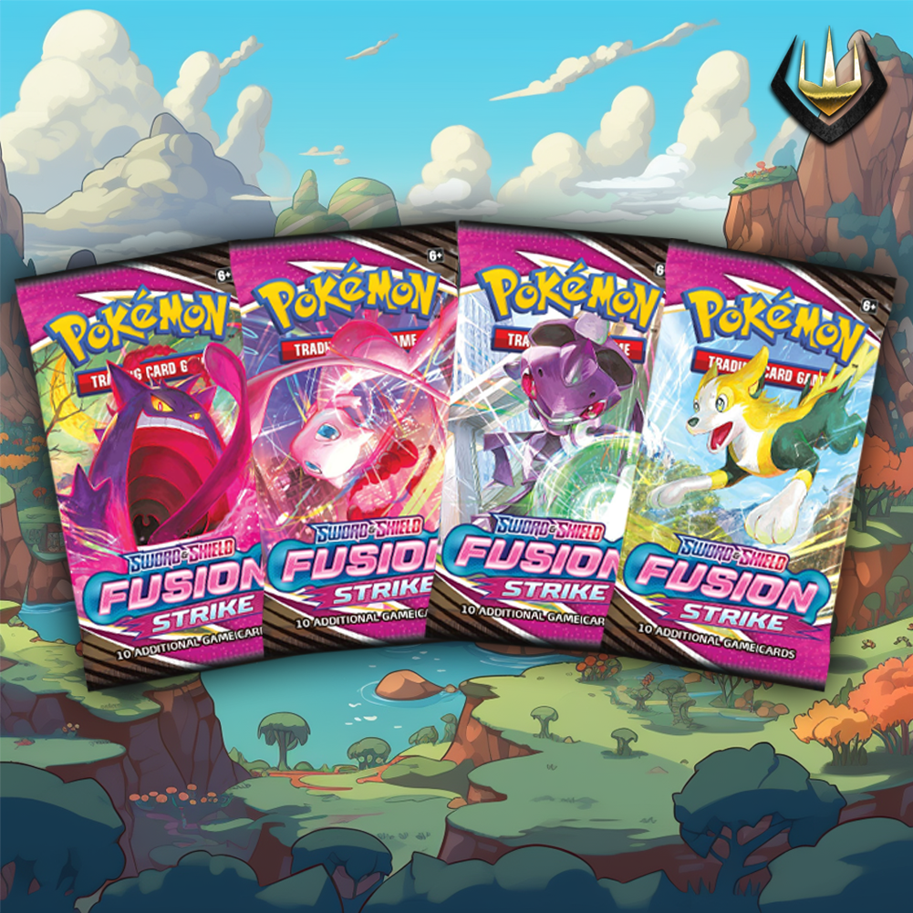 Fusion Strike Pokémon Booster Pack Art Set [Set Of 4]