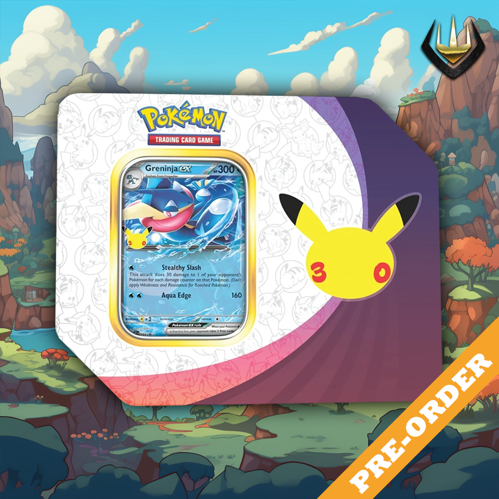 30th Celebration Pokemon 5-Booster Tin [Greninja Ex] [Pre-Order 16/9]