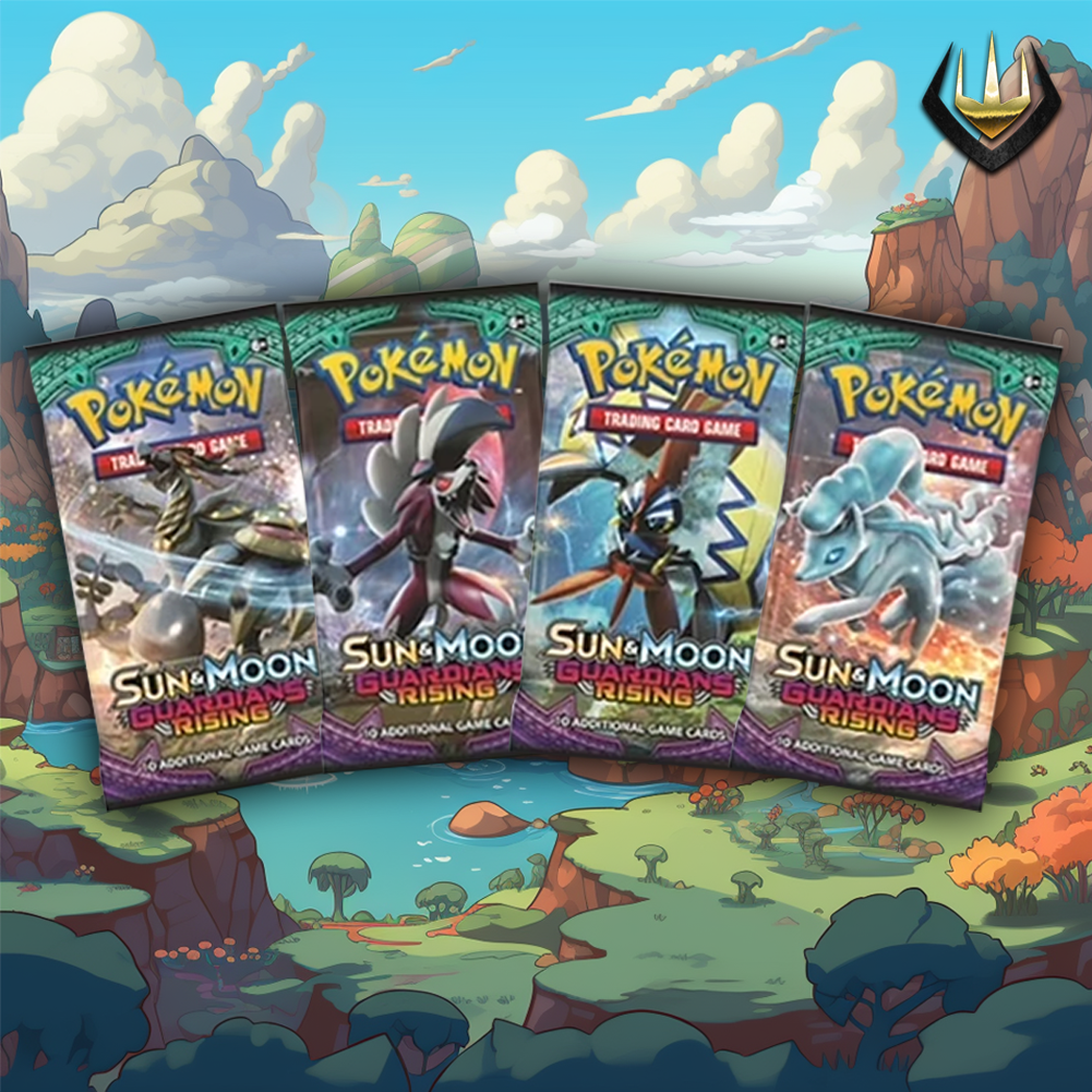 Guardians Rising Pokémon Booster Pack Art Set [Set Of 4]