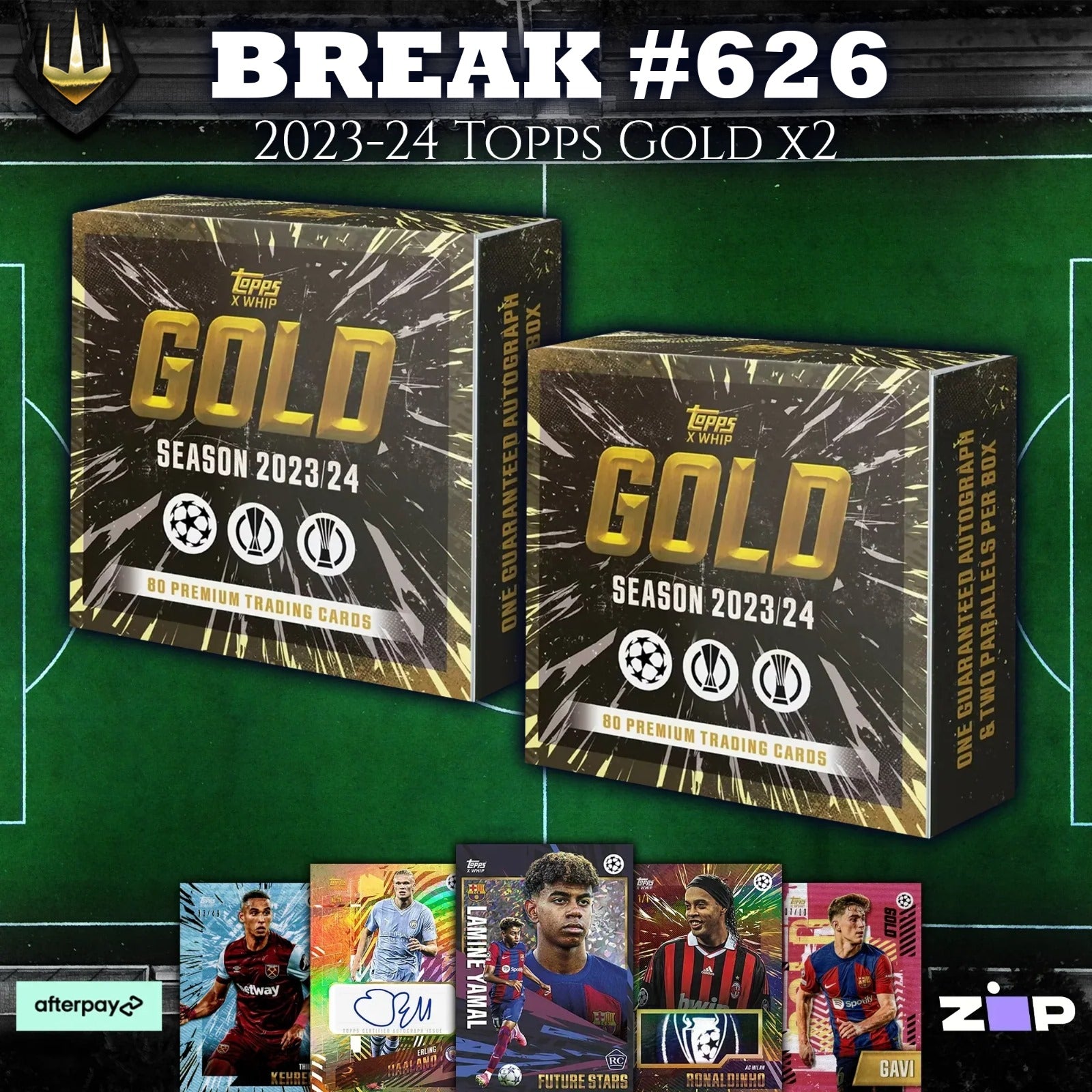 #626 2023-24 Topps Gold Hobby Box x2 [Pick Your Team/Pick Your Player]