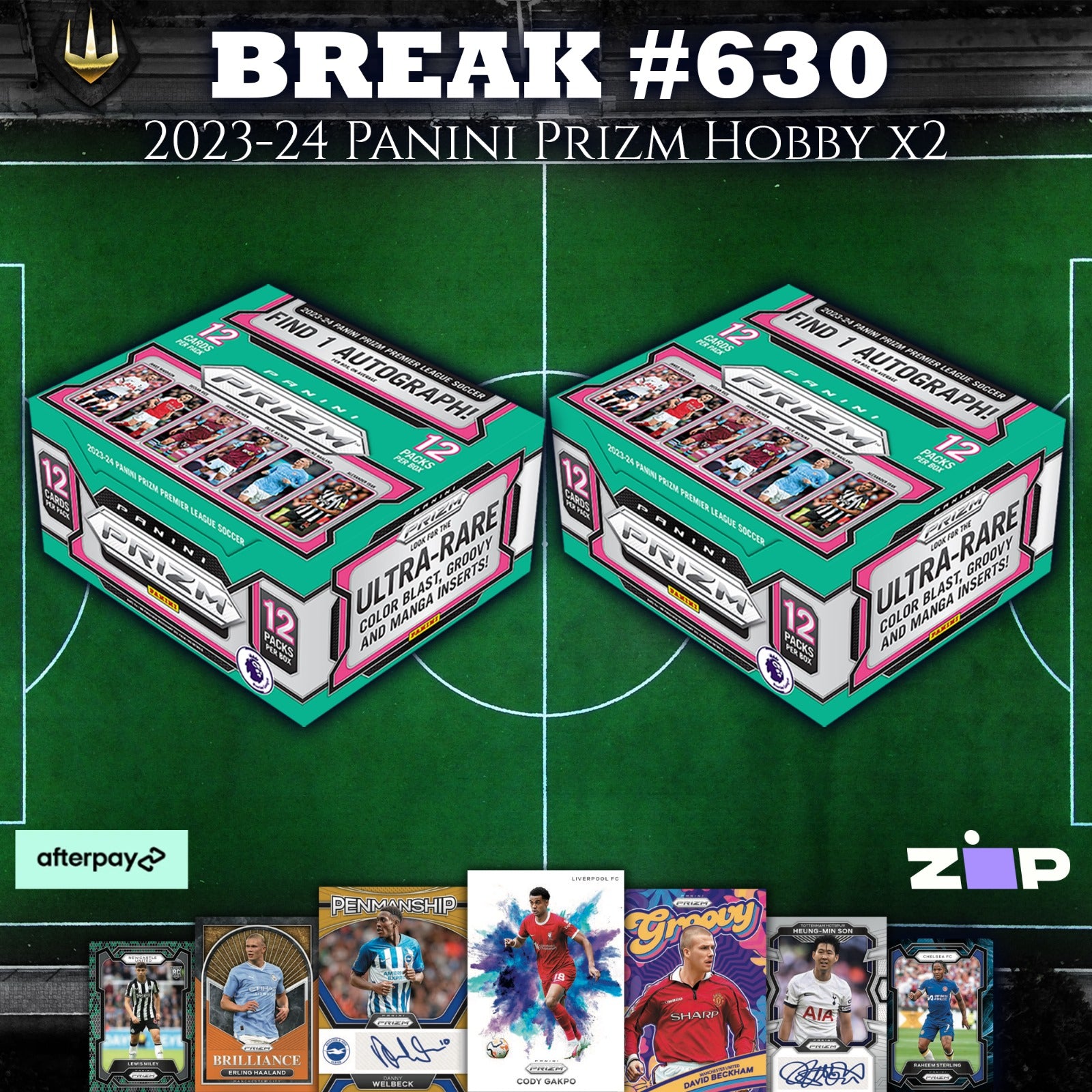 #630 2023-24 Panini Prizm Premier League Hobby Box x2 [Pick Your Team/Pick Your Player]
