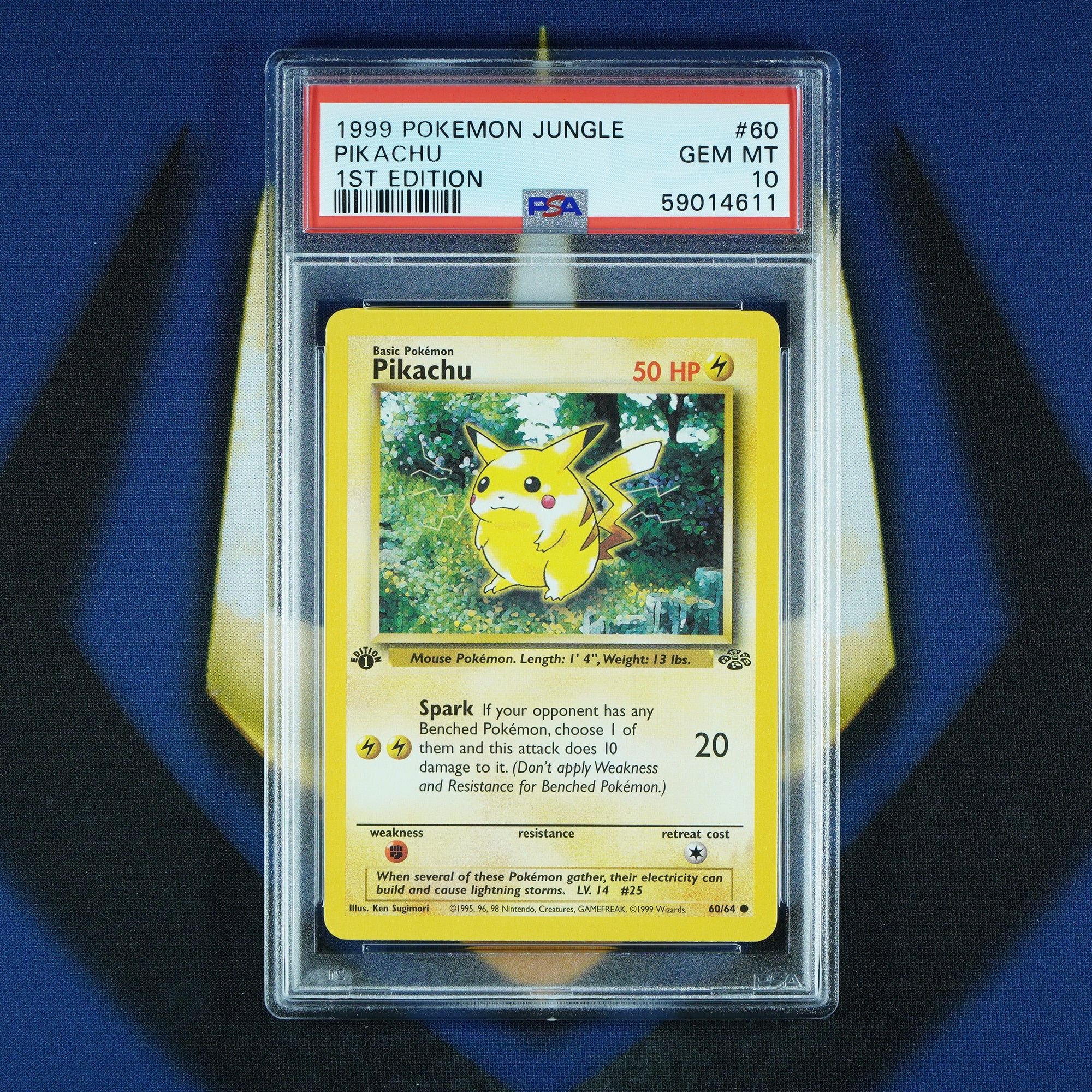 Pikachu Jungle 1st Edition Common 60/64 [PSA 10]