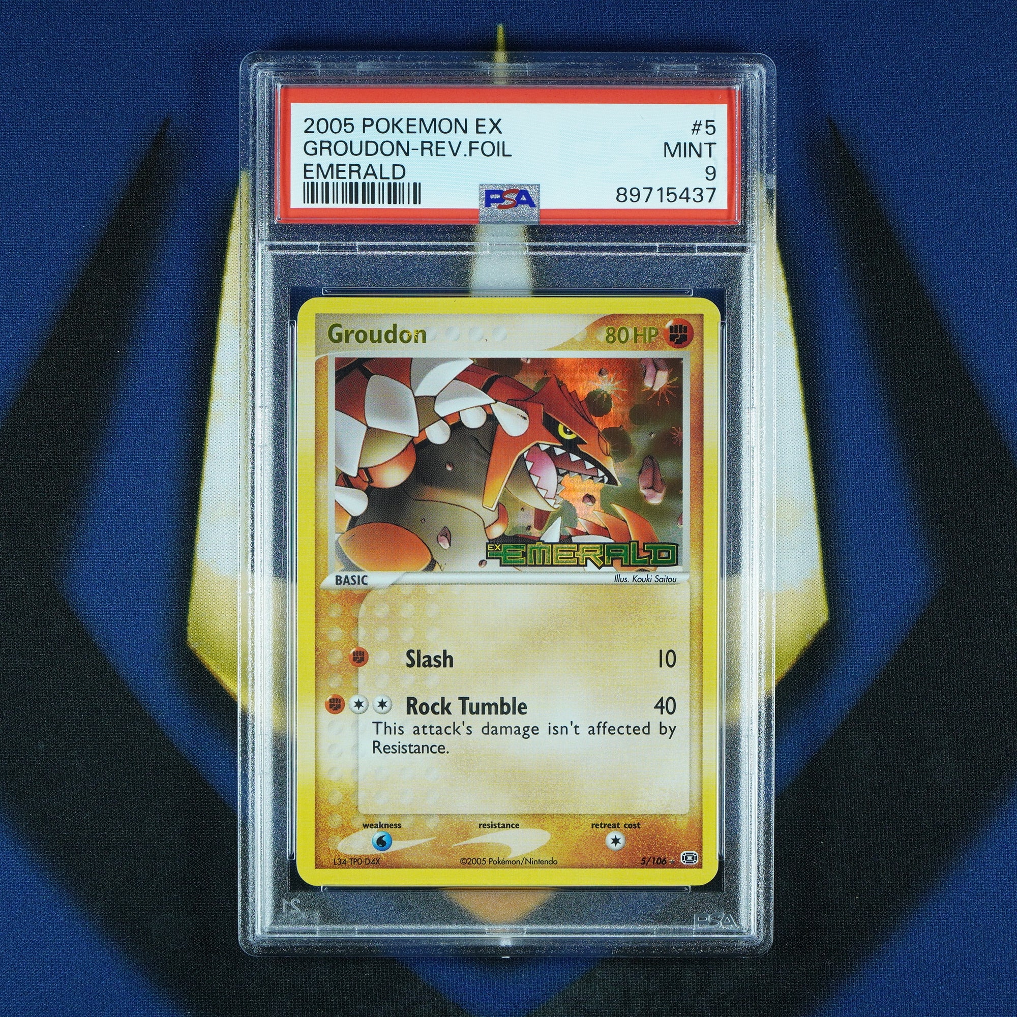 Groudon EX Emerald Reverse Holo 5/106 [PSA 9]