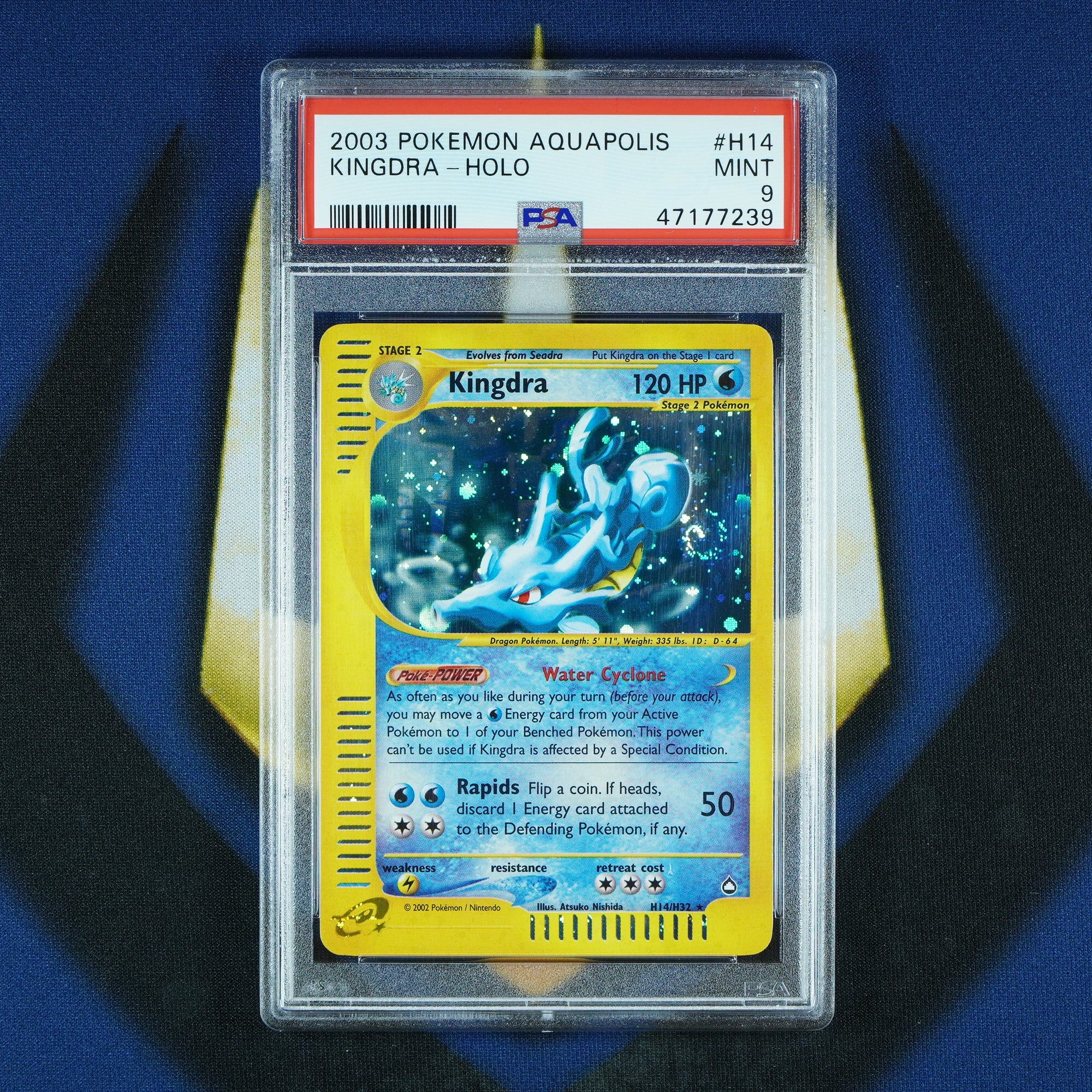 Kingdra Aquapolis Holo Swirl H14/H32 [PSA 9]