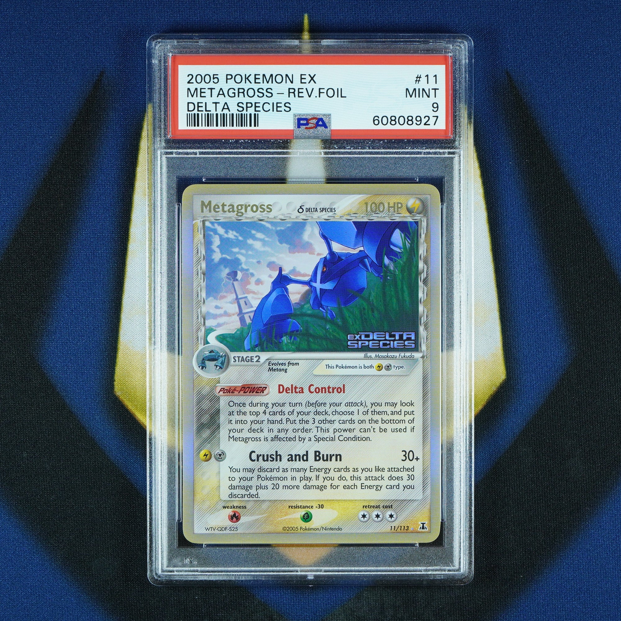 Metagross EX Delta Species Reverse Holo 11/113 [PSA 9]