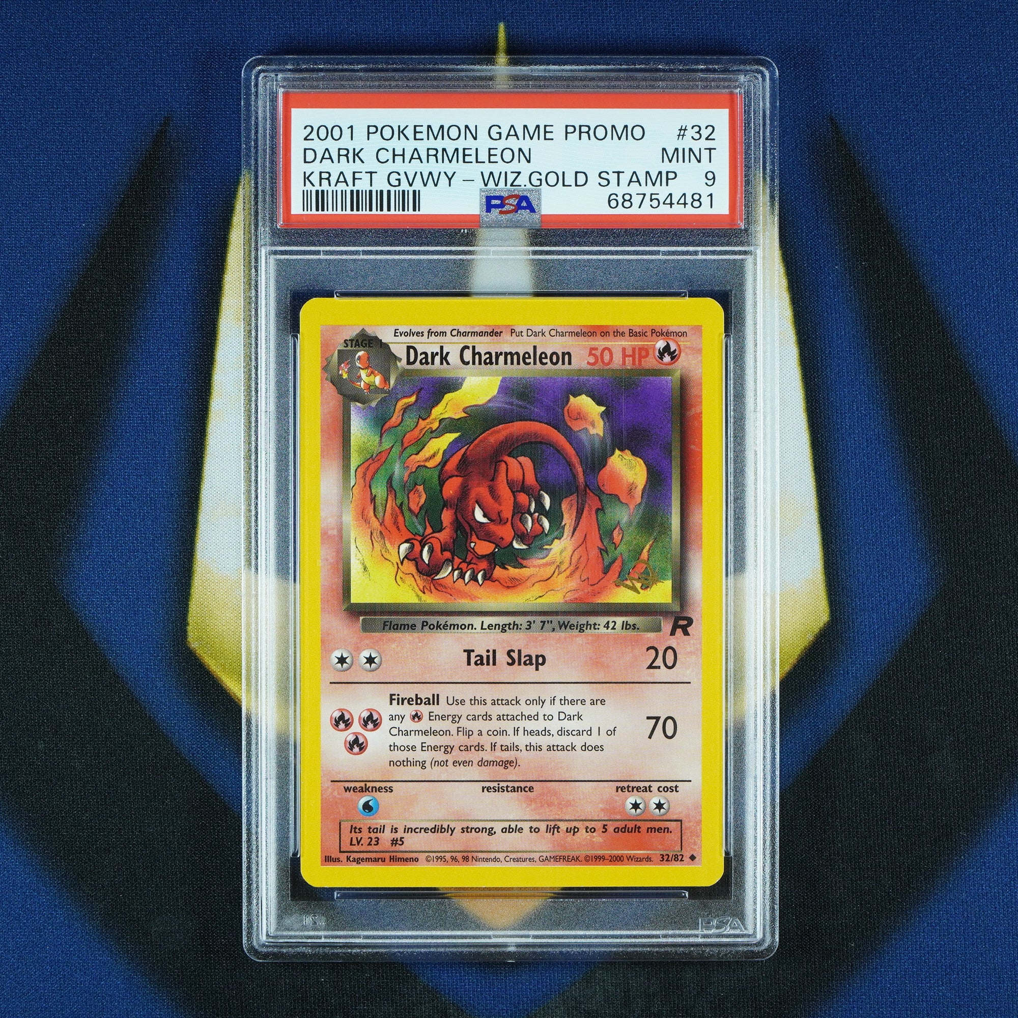 Dark Charmeleon Team Rocket Kraft Wizards Stamp Promo 32/82 [PSA 9]