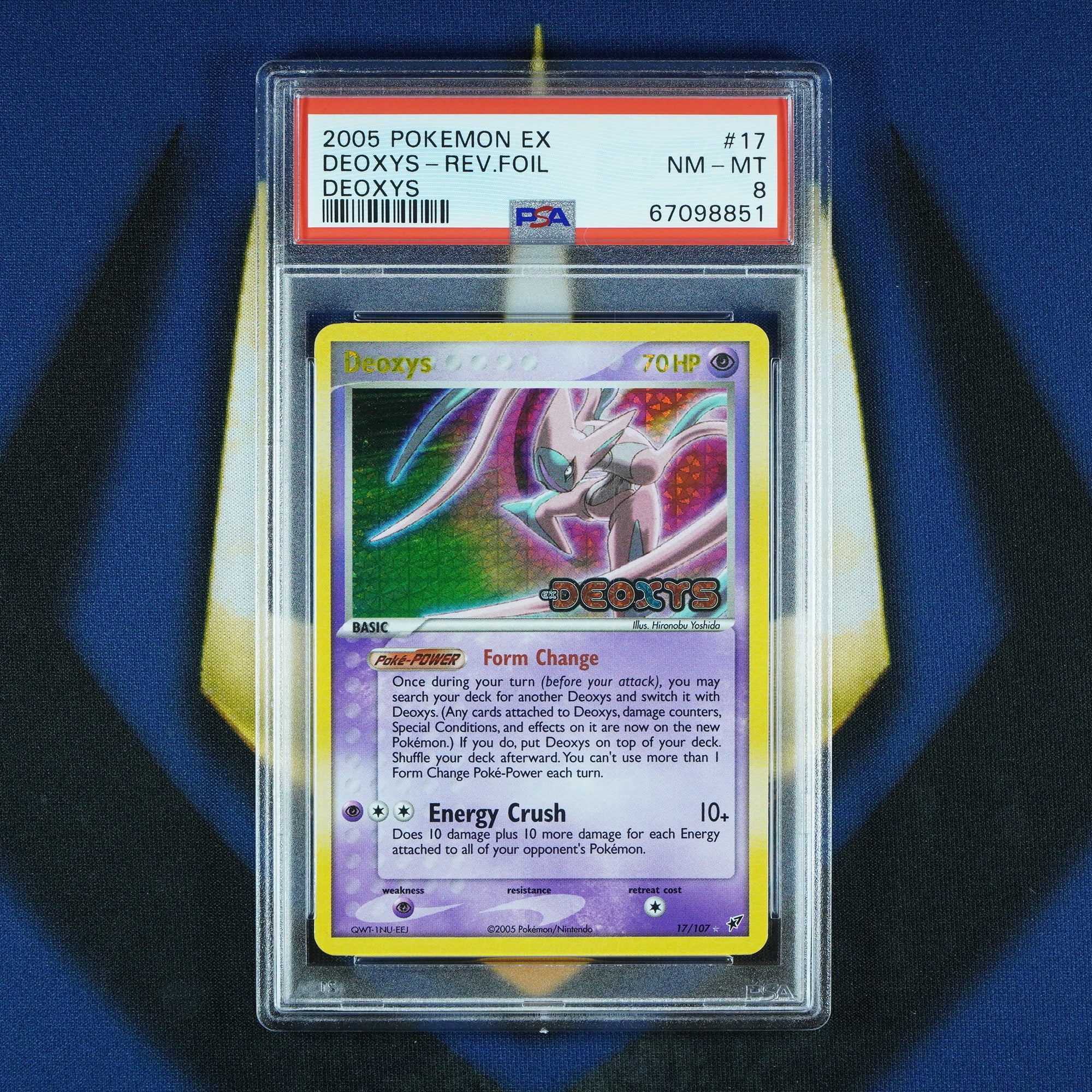 Deoxys EX Deoxys Reverse Holo 17/107 [PSA 8]