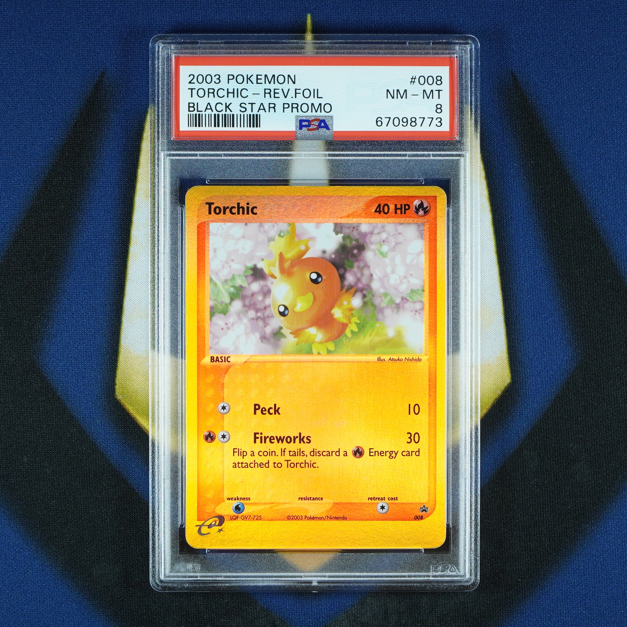Treecko Torchic Mudkip Black Star Promo Reverse Holo 003 008 010 [PSA 8 Sequential]