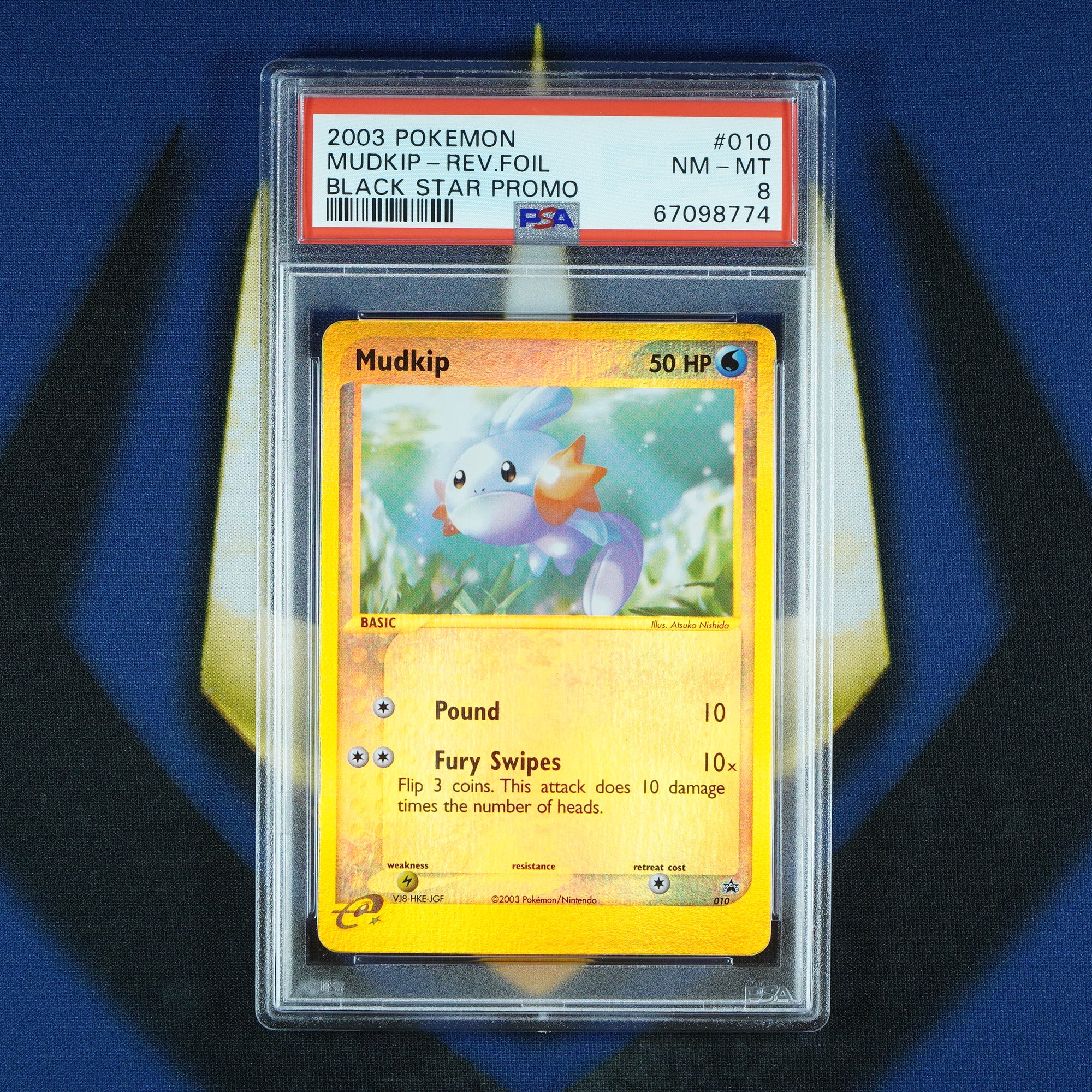 Treecko Torchic Mudkip Black Star Promo Reverse Holo 003 008 010 [PSA 8 Sequential]