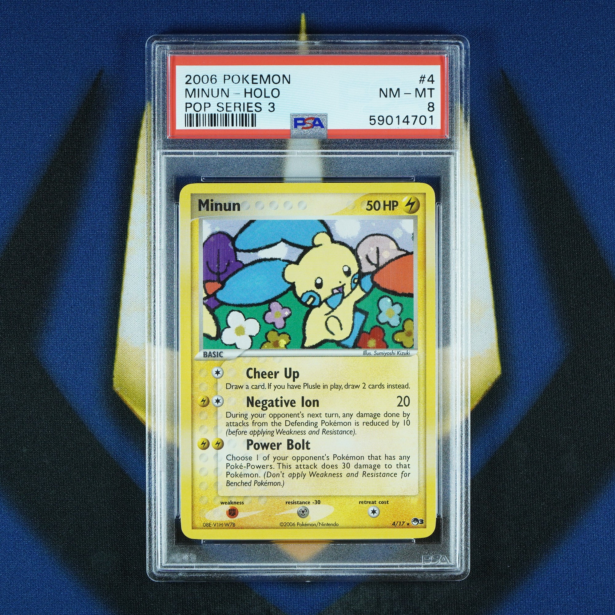 Minun & Plusle Pop Series 3 Holo 4/17 & 5/17 [PSA 8]