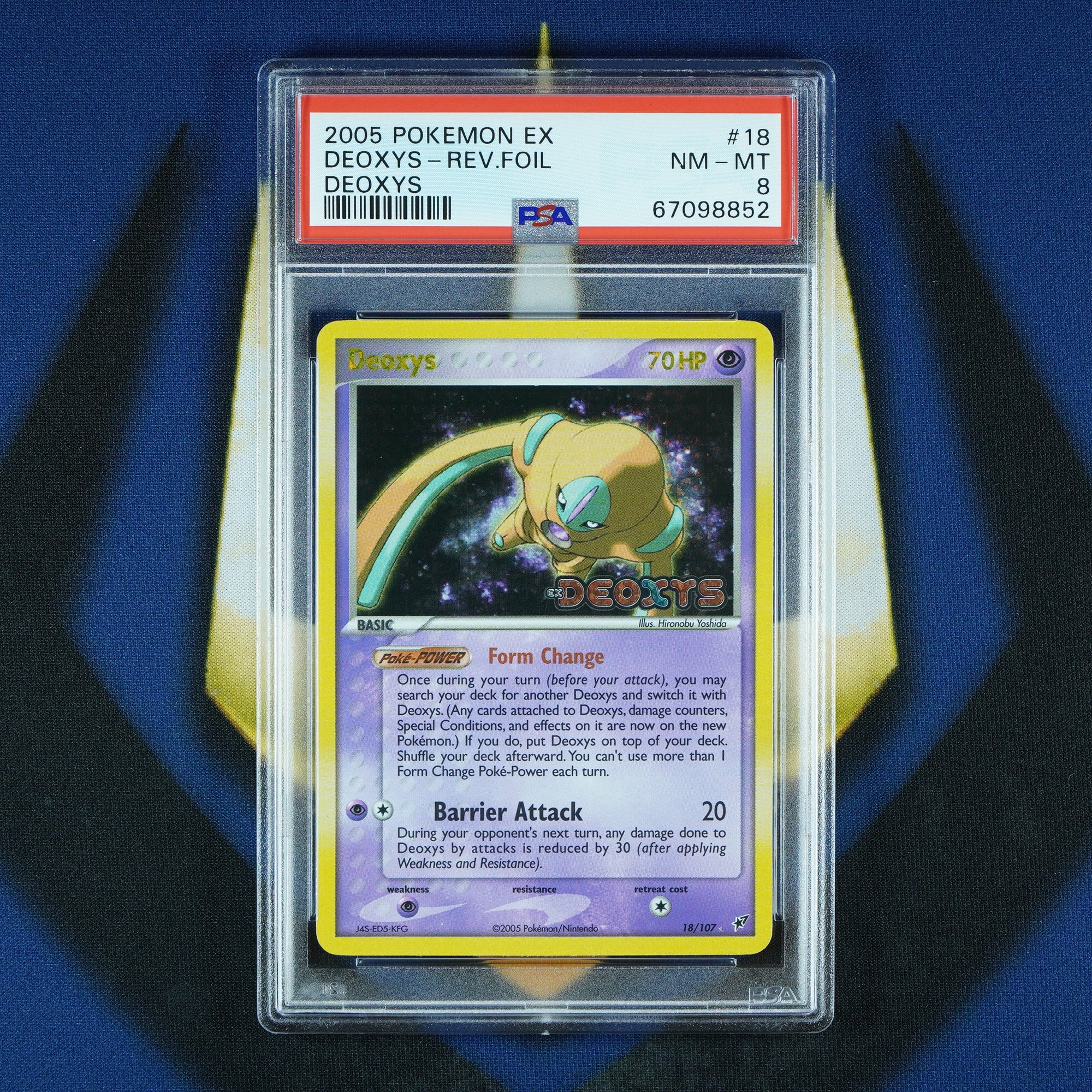 Deoxys EX Deoxys Reverse Holo 18/107 [PSA 8]