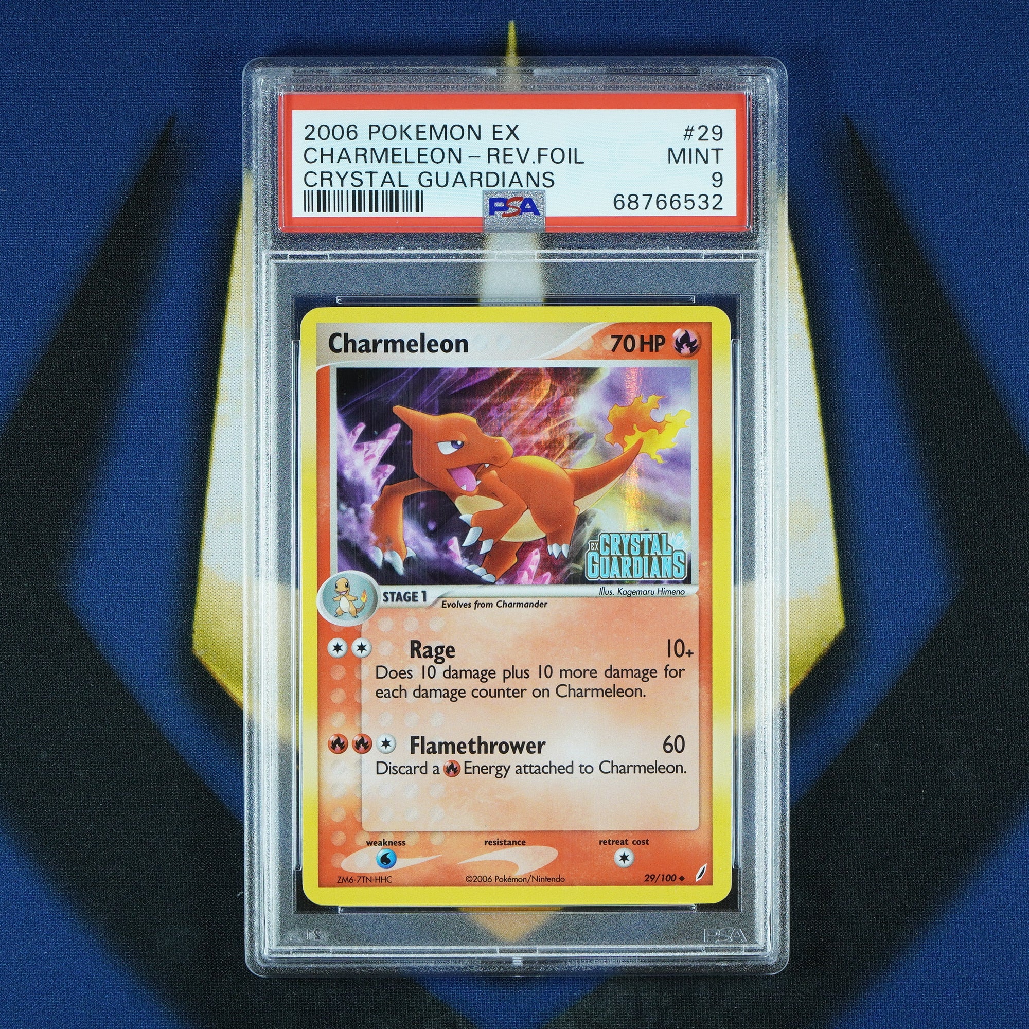 Charmeleon EX Crystal Guardians Reverse Holo 29/100 [PSA 9]