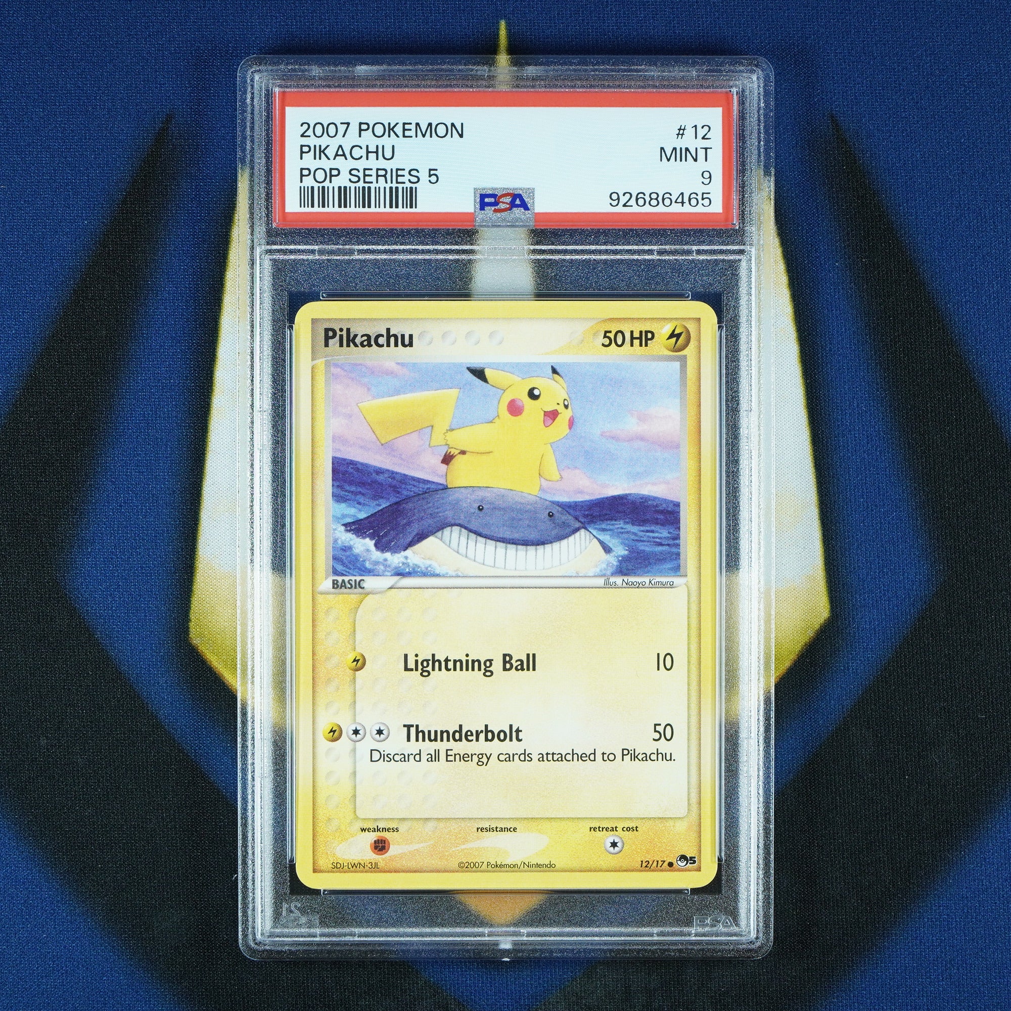 Pikachu Pop Series 5 Common 12/17 [PSA 9]