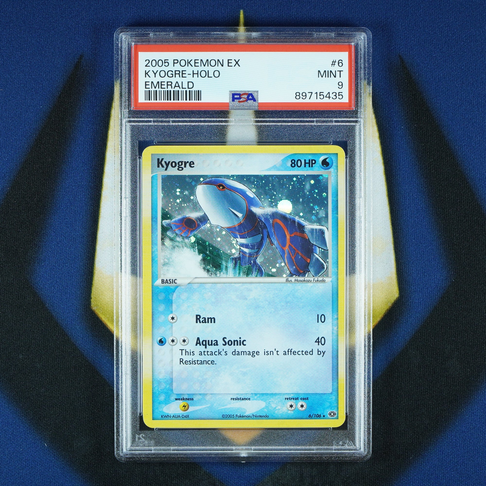 Kyogre EX Emerald Holo 6/106 [PSA 9]