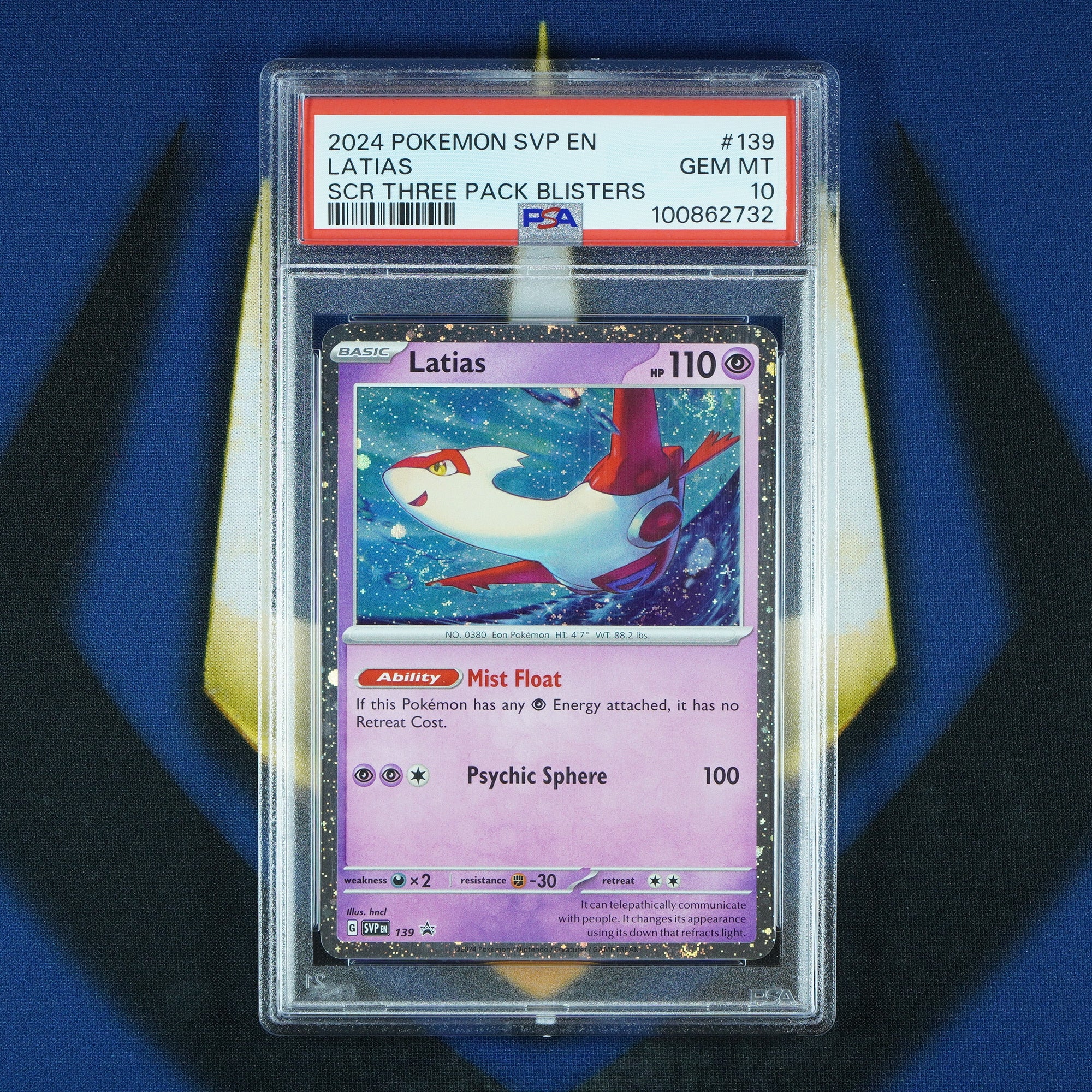 Latias Scarlet & Violet Black Star Promo Holo 139 [PSA 10]