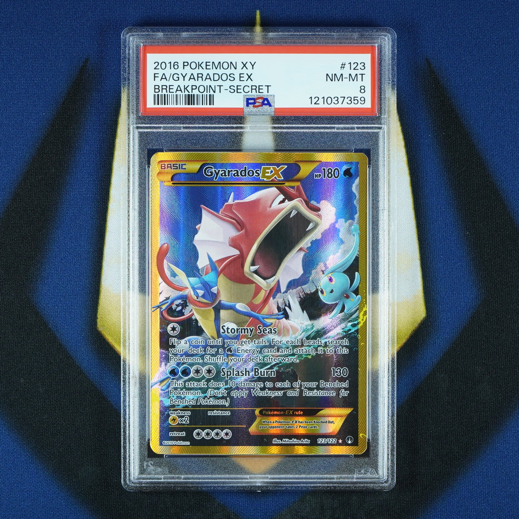 Gyarados Ex Breakpoint Secret Rare 123/122 [PSA 8]