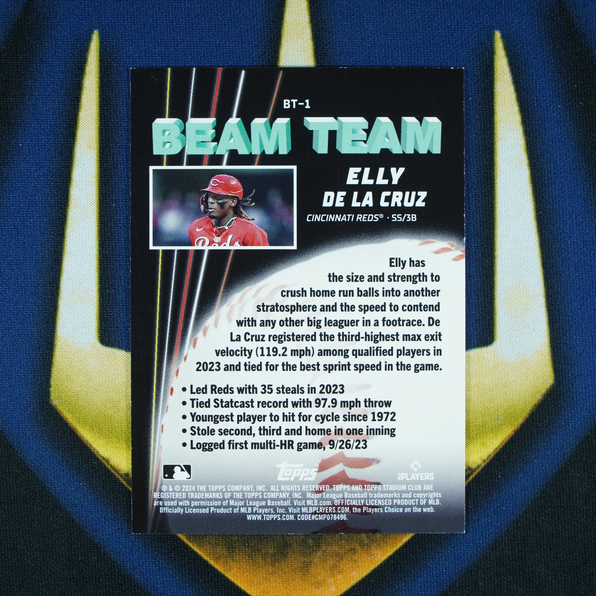 Elly De La Cruz 2024 Topps Stadium Club Beam Team RC