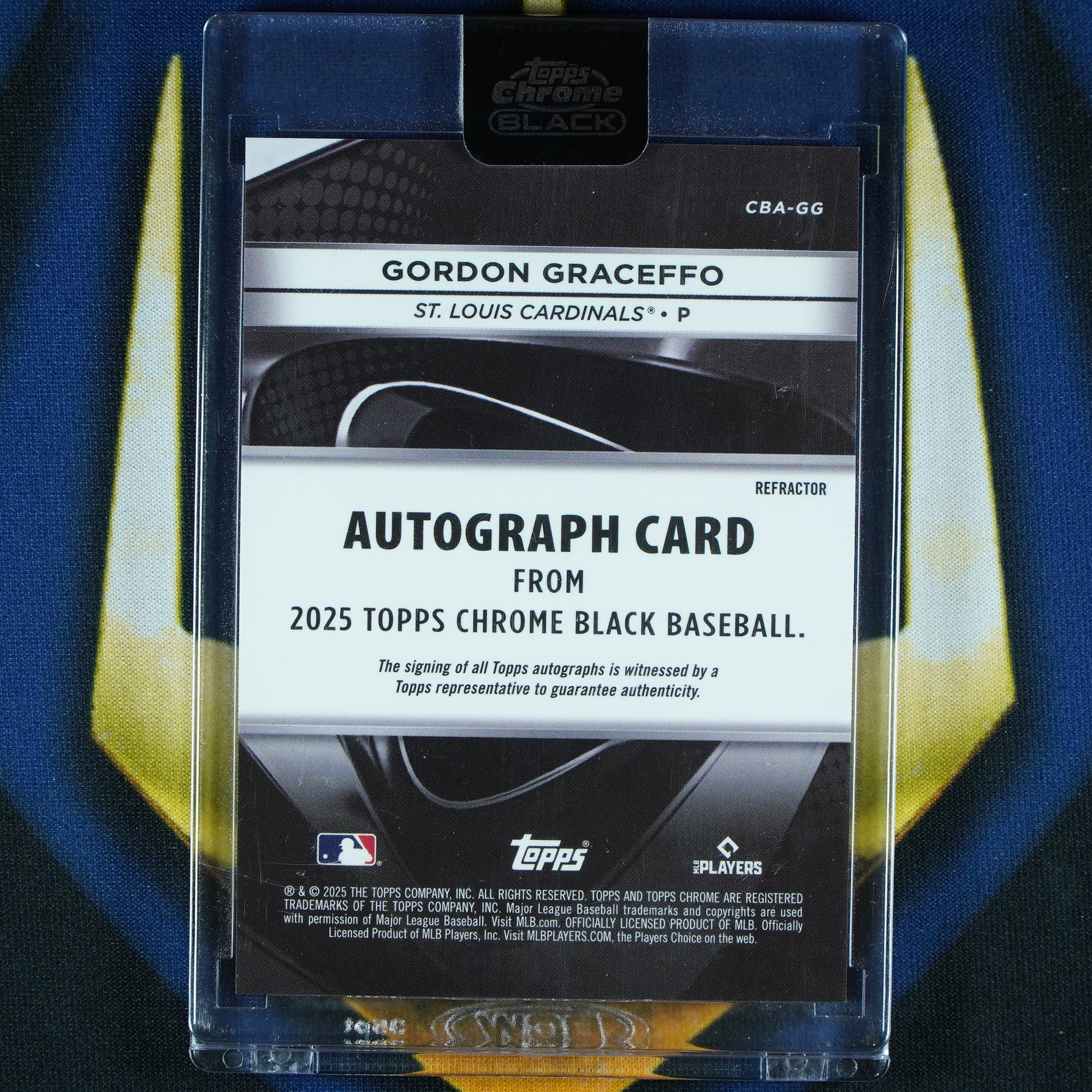 Gordon Graceffo 2025 Topps Chrome Black Auto /199 RC